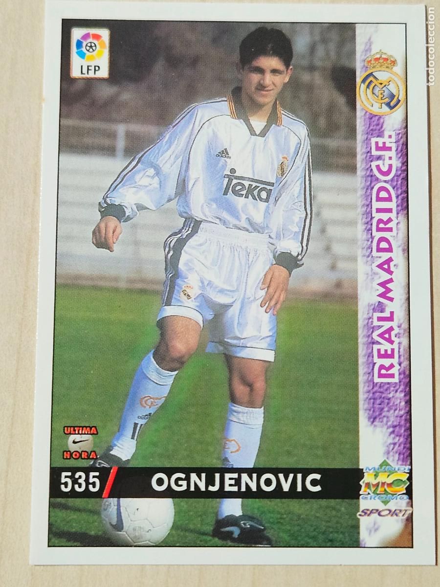 Cromos de F&uacute;tbol: N&ordm; 535 OGNJENOVIC - MUNDICROMO - FICHAS DE LA LIGA 98 99 - ULTIMA HORA III