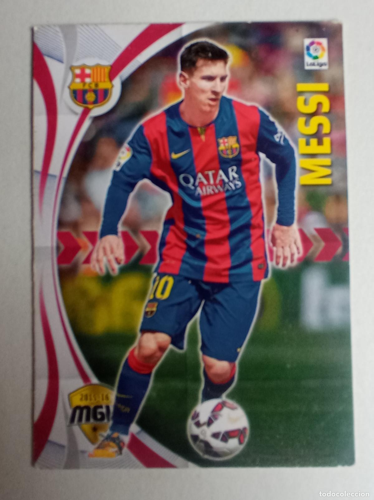 Fu&szlig;ball-Sticker: MESSI. MEGACRACKS 2015-16. N&ordm;72. FC. BARCELONA