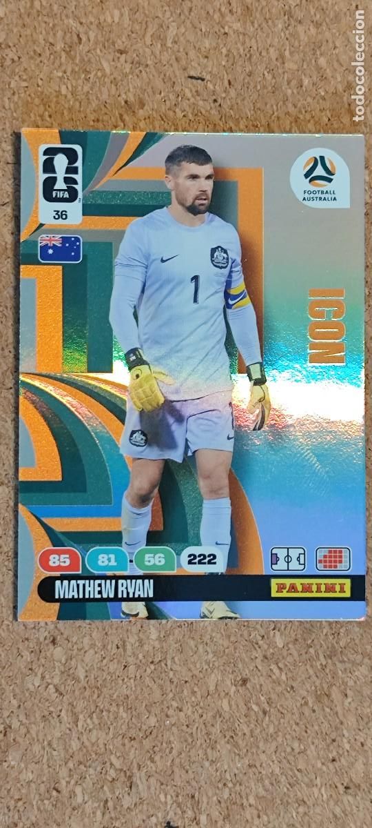 Cromos de F&uacute;tbol: ADRENALYN XL FIFA WORLD CUP 2026 CARD ICON RYAN AUSTRALIA # 36 PANINI