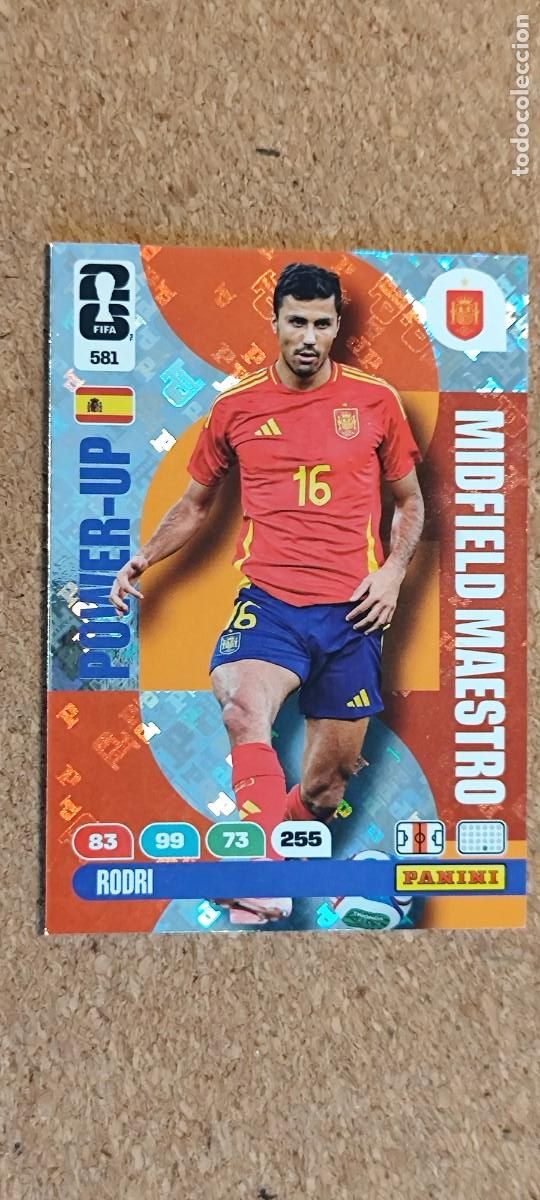 Cromos de F&uacute;tbol: ADRENALYN XL FIFA WORLD CUP 2026 CARD POWER-UP RODRI ESPA&Ntilde;A # 561 PANINI