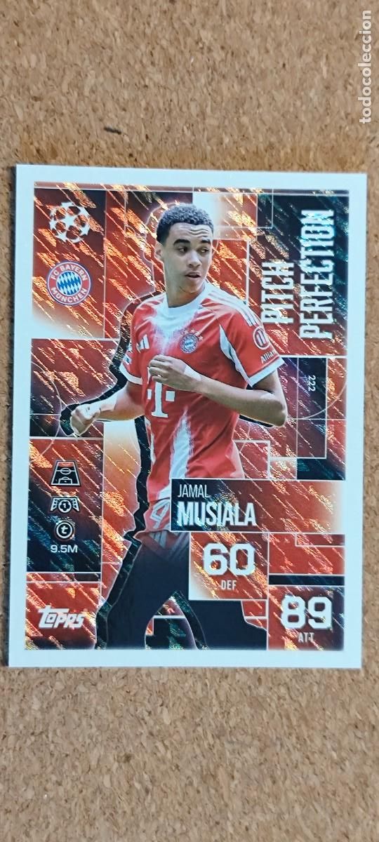 Cromos de F&uacute;tbol: MATCH ATTAX EXTRA 25/26 UCL CARD PITCH PERFECTION MUSIALA BAYER DE MUNICH # TOPPS