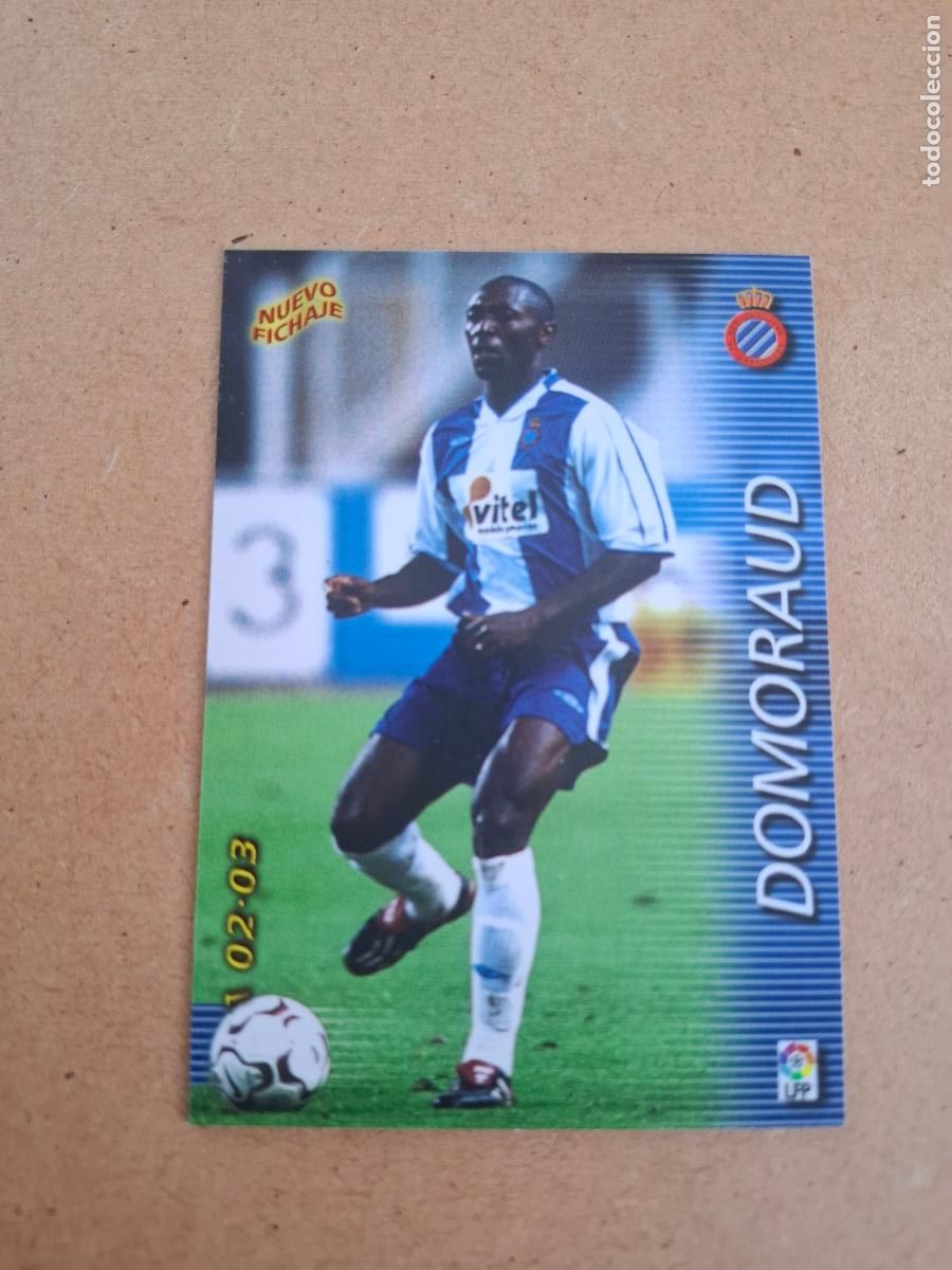 Cromos de F&uacute;tbol: MEGAFICHAS 2002 2003 02 03 - PANINI - 420 DOMORAUD ( NUEVO FICHAJE ) - RCD. ESPANYOL