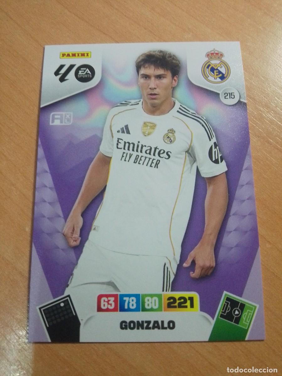 Cartes &agrave; collectionner de Football: 215 GONZALO DEL REAL MADRID 25 26 ADRENALYN XL 2025 2026