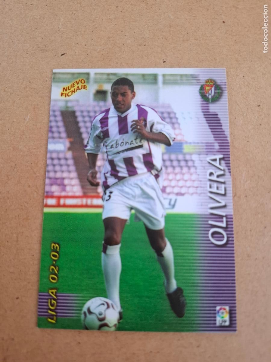 Cromos de F&uacute;tbol: MEGAFICHAS 2002 2003 02 03 - PANINI - 430 OLIVERA ( NUEVO FICHAJE ) - REAL VALLADOLID
