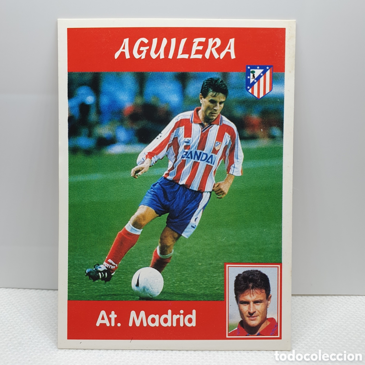 Cromos de F&uacute;tbol: ⚽️ CROMO DE FUTBOL AGUILERA ATLETICO DE MADRID LIGA 97-98 PANINI SPORTS ALBUM - ESTAMPAS ADHESIVAS