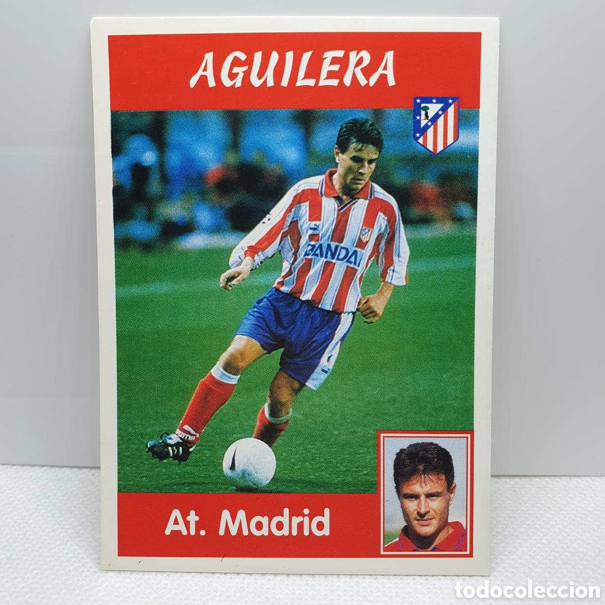 Cromos de F&uacute;tbol: ⚽️ CROMO DE FUTBOL AGUILERA ATLETICO DE MADRID LIGA 97-98 PANINI SPORTS ALBUM - ESTAMPAS ADHESIVAS