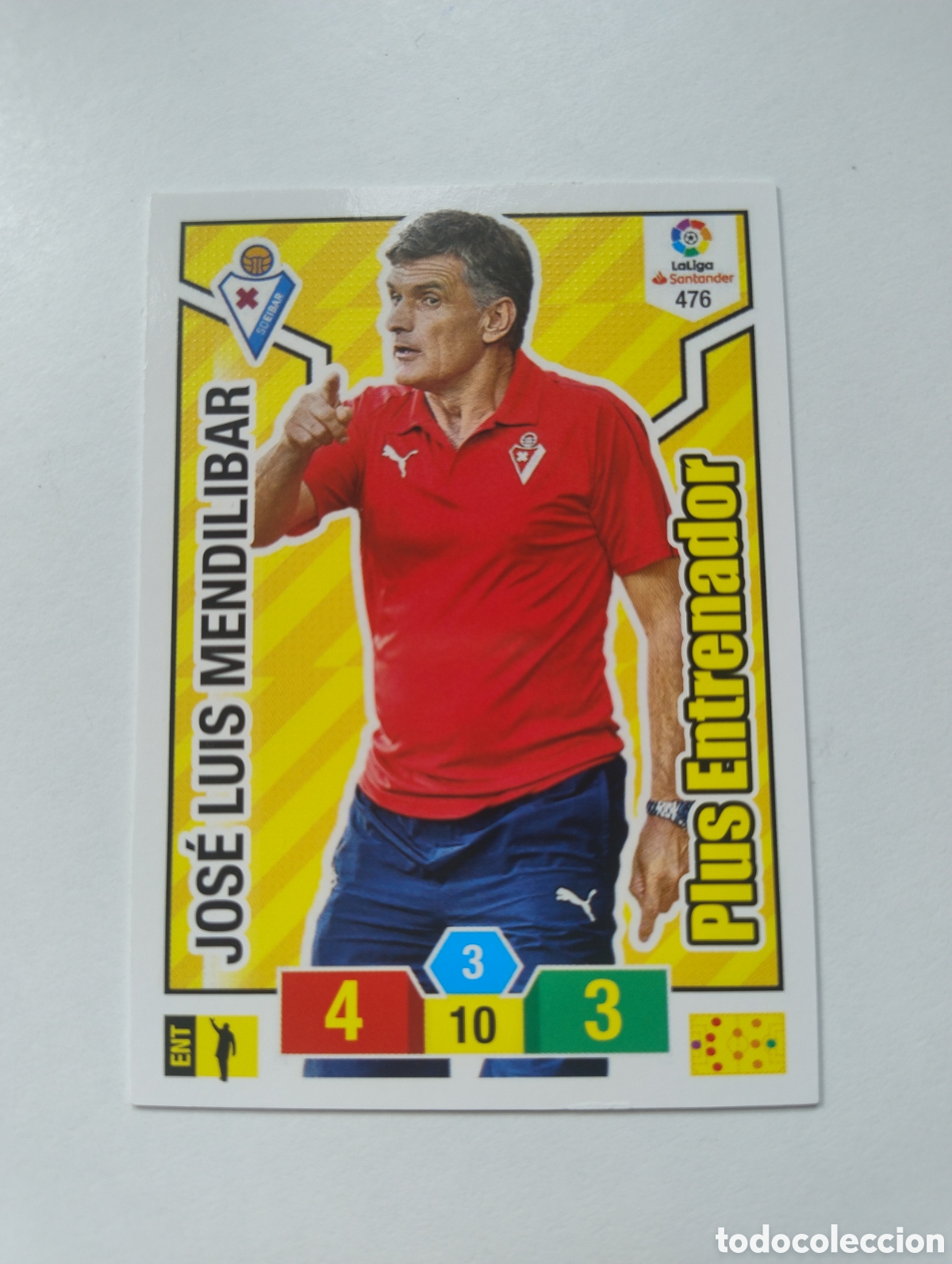 Cromos de F&uacute;tbol: 476 - Mendilibar - Eibar - Adrenalyn XL Liga 2018 - 2019 Plus Entrenador