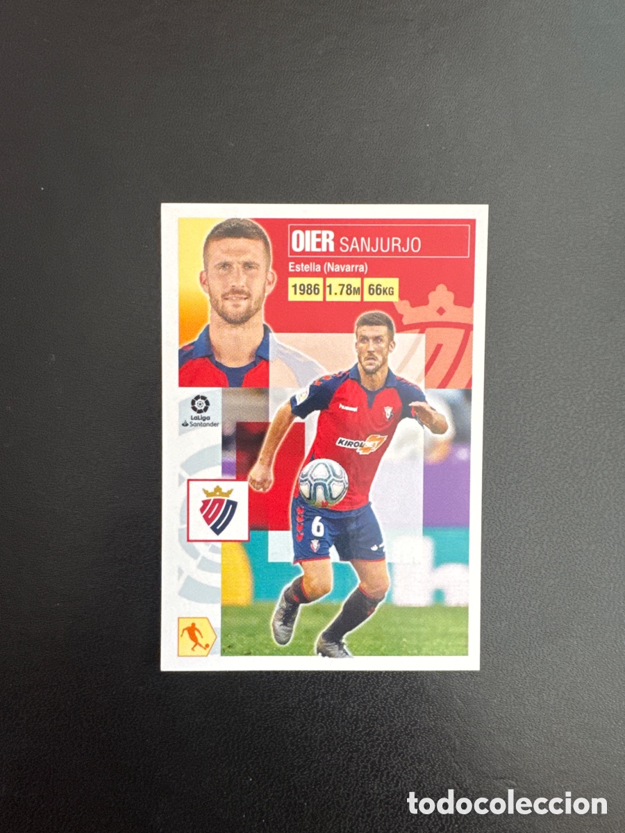 Fu&szlig;ball-Sticker: OIER OSASUNA N&Uacute;MERO 10 LIGA ESTE 2020 2021