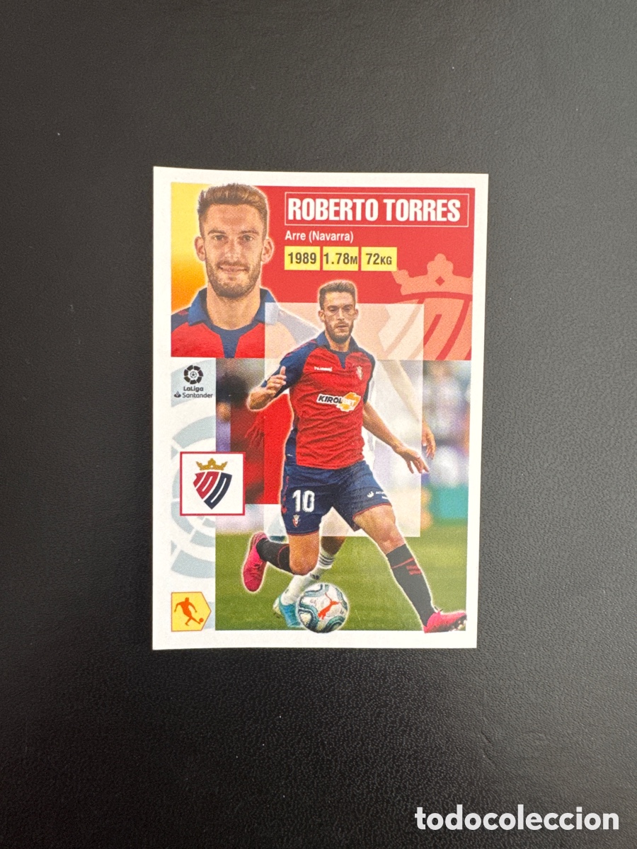 Figurine di Calcio: ROBERTO TORRES OSASUNA N&Uacute;MERO 14 LIGA ESTE 2020 2021