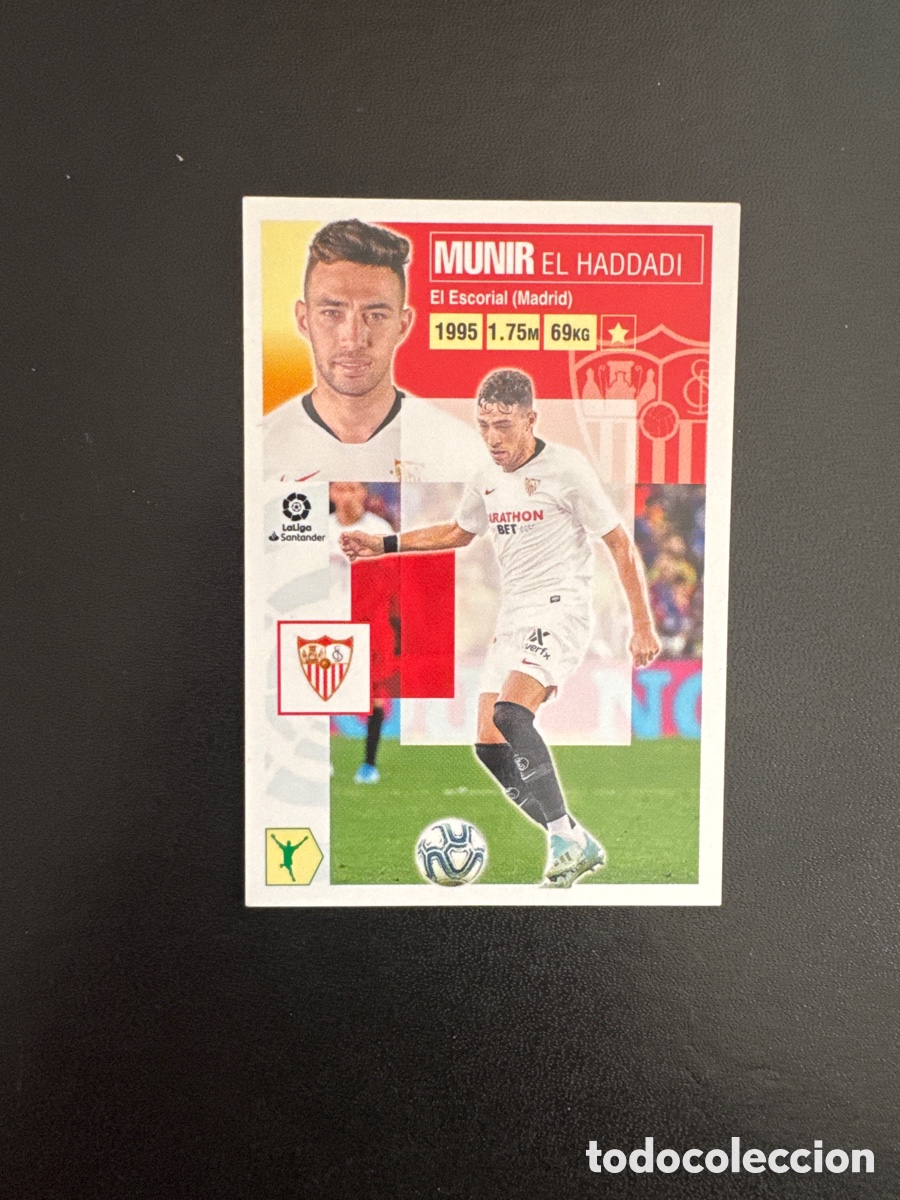 Cromos de Futebol: MUNIR SEVILLA N&Uacute;MERO 18 LIGA ESTE 2020 2021
