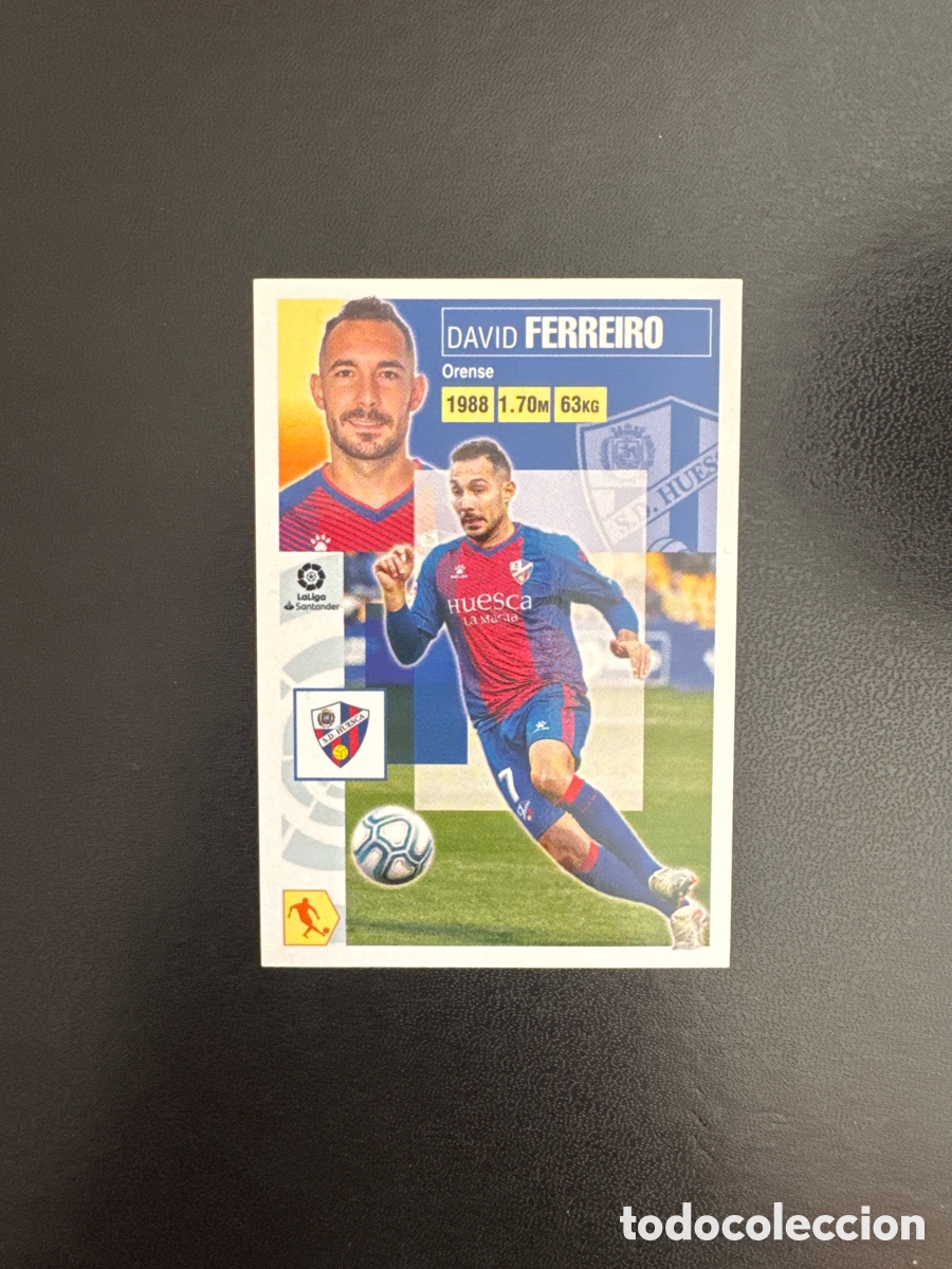 Fu&szlig;ball-Sticker: FERREIRO HUESCA N&Uacute;MERO 15 LIGA ESTE 2020 2021