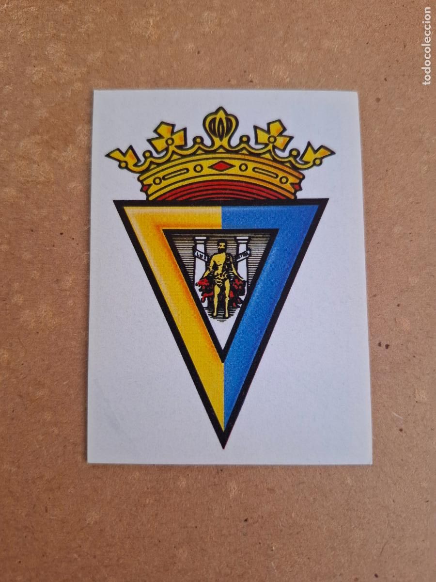 Cromos de F&uacute;tbol: ESTE 87 88 1987 1988 - ESCUDO C&Aacute;DIZ CF. ( NUNCA PEGADO ) CP10