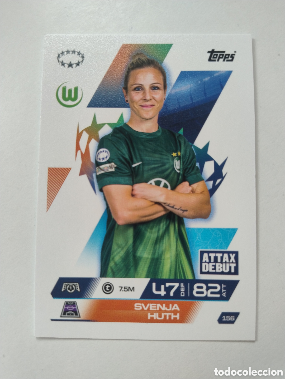 Cromos de F&uacute;tbol: 156 - Svenja Huth - Wolsburgo - Topps Match Attax Extra 2025 - 2026 Femenino