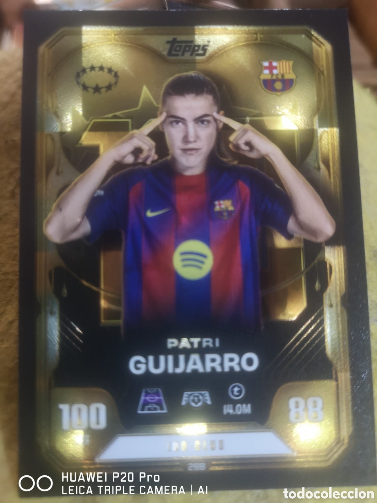 Fu&szlig;ball-Sticker: MATCH ATTAX EXTRA 2025 2026 PATRI GUIJARRO 100 CLUB UEFA WOMEN'S 288