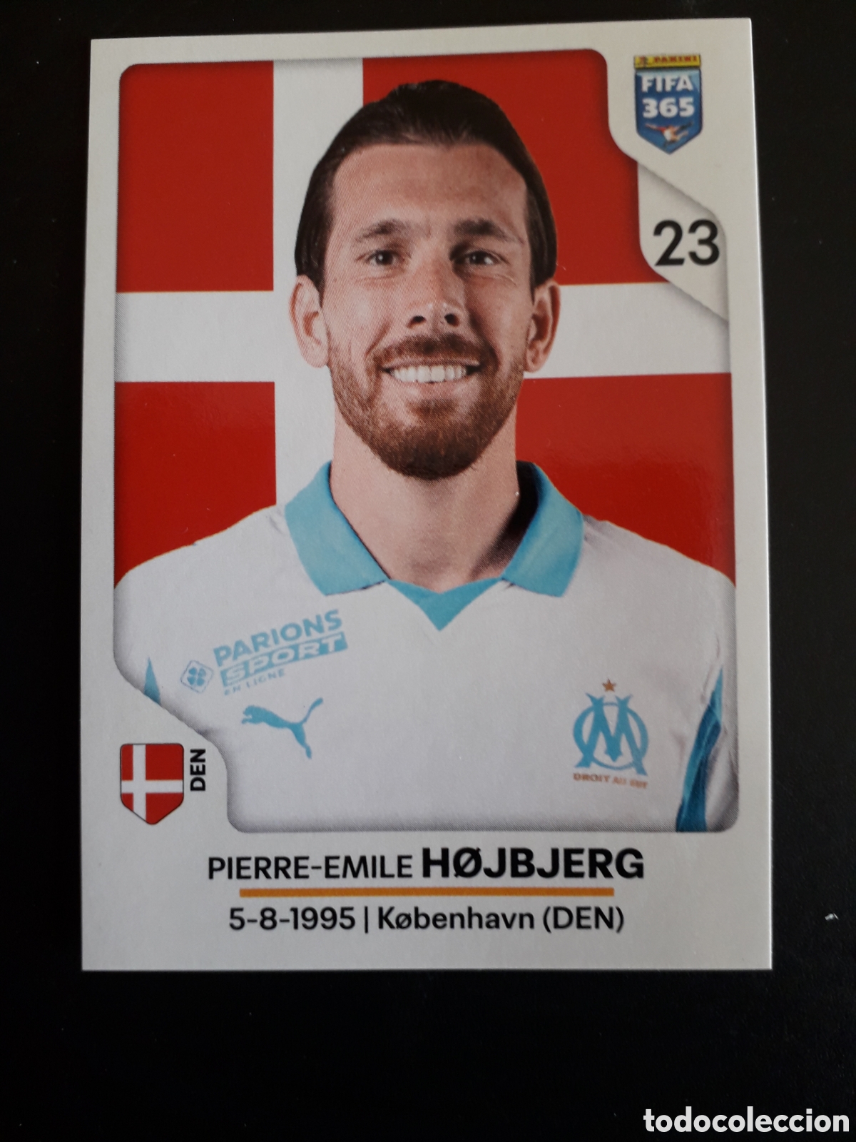 Cromos de F&uacute;tbol: H&Oslash;JBJERG OLYMPIQUE DE MARSELLA, N&deg; 124 FIFA 365 STICKER 2026 PEDIDO M&Iacute;NIMO 3&euro;