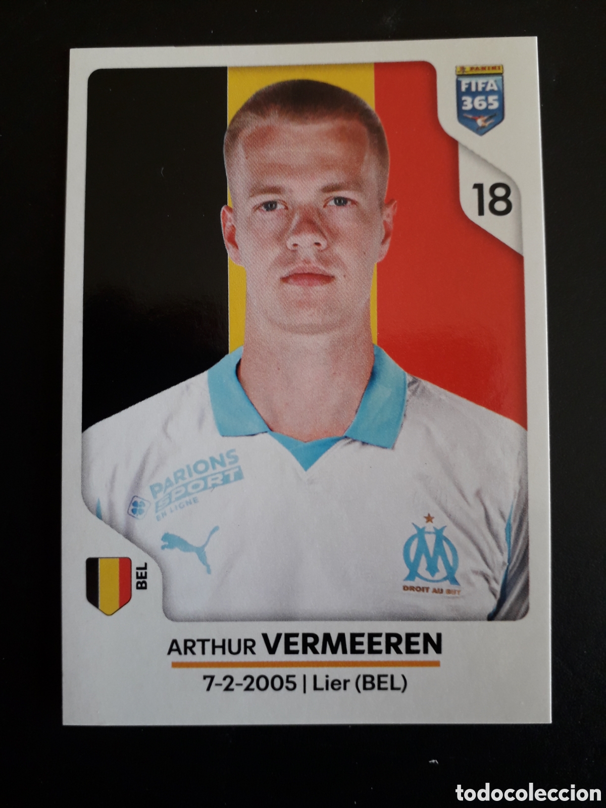 Cromos de F&uacute;tbol: VERMEEREN OLYMPIQUE DE MARSELLA, N&deg; 125 FIFA 365 STICKER 2026 PEDIDO M&Iacute;NIMO 3&euro;