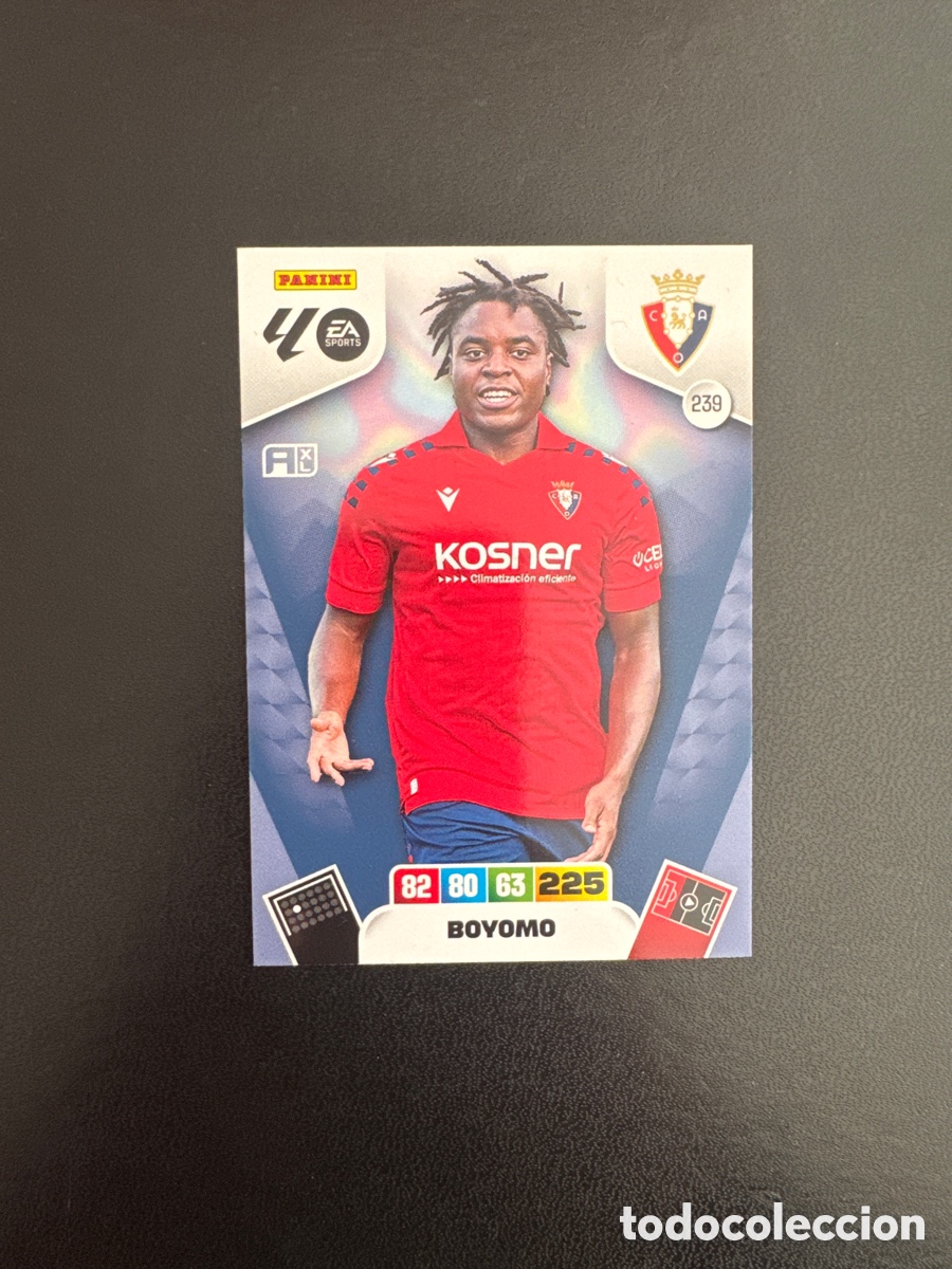Cromos de F&uacute;tbol: BOYOMO OSASUNA N&Uacute;MERO 239 ADRENALYN 2025 2026