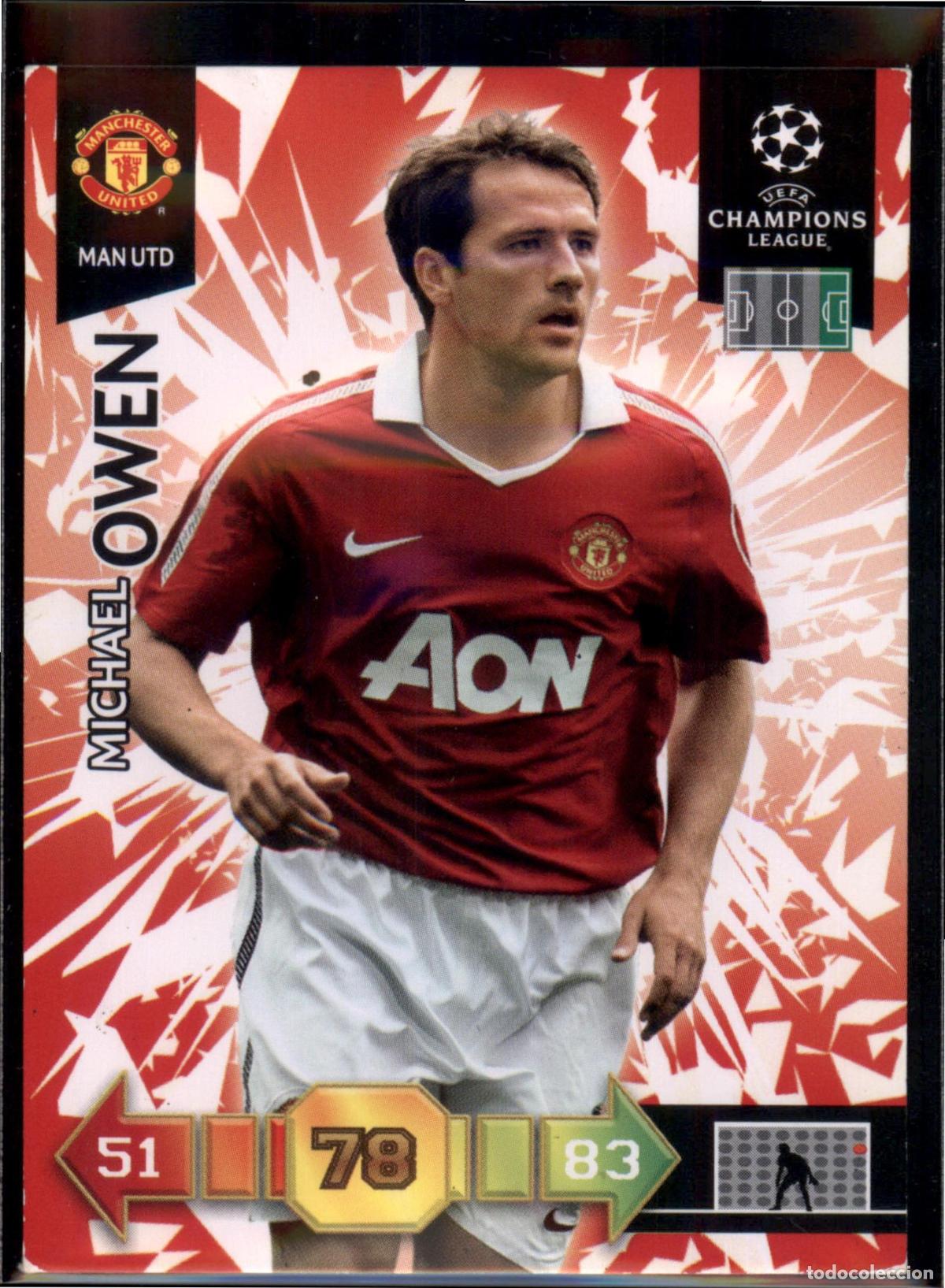 Cromos de F&uacute;tbol: Owen N&ordm; 165 Manchester United UEFA Champions League Adrenalyn XL 2010 2011 Panini 10 11