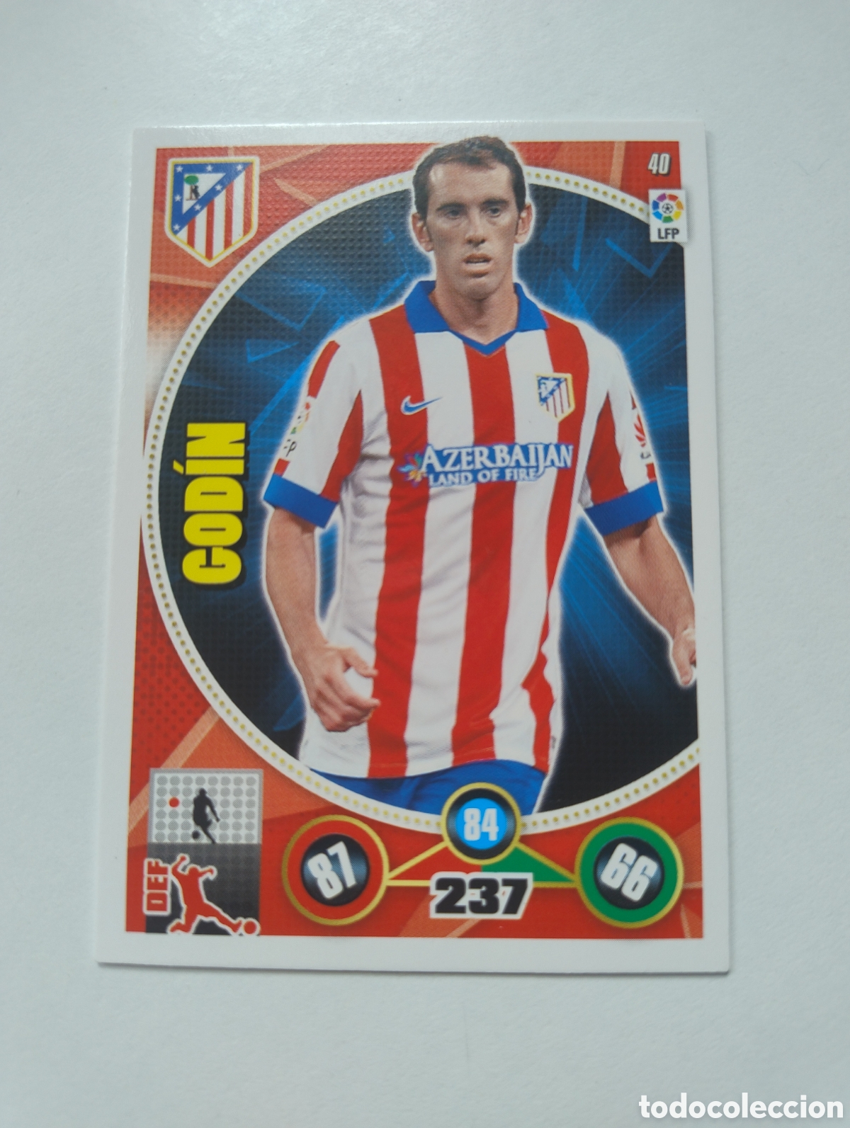 Cromos de F&uacute;tbol: 40 - Godin - Atl&eacute;tico de Madrid - Adrenalyn XL Liga 2014 - 2015