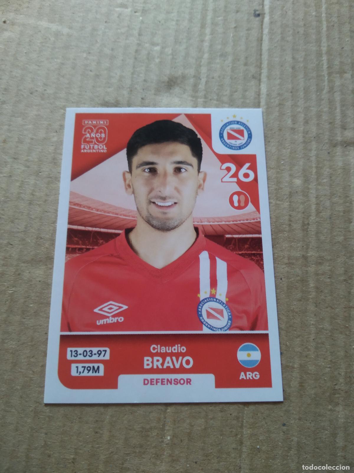 Cromos de F&uacute;tbol: ARJ4 CLAUDIO BRAVO ARGENTINOS JUNIORS CROMO FUTBOL ARGENTINO PANINI LIGA ARGENTINA 2025
