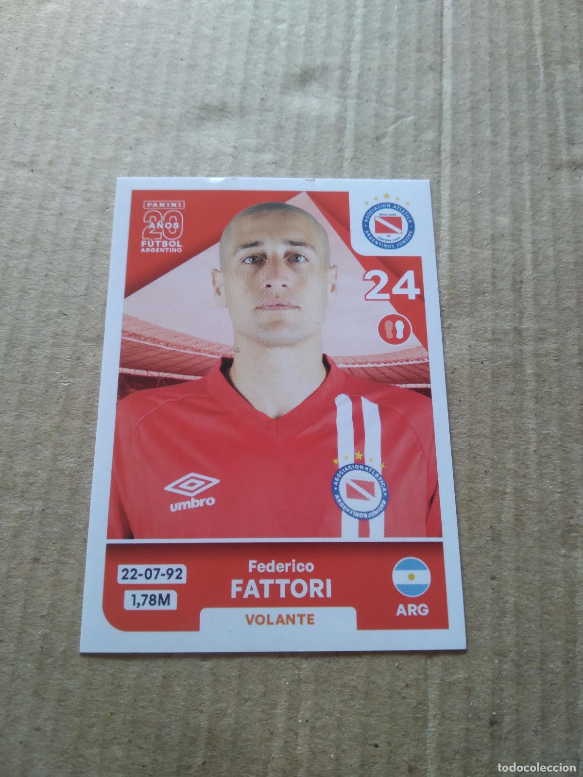 Cromos de F&uacute;tbol: ARJ9 FEDERICO FATTORI ARGENTINOS JUNIORS CROMO FUTBOL ARGENTINO PANINI LIGA ARGENTINA 2025