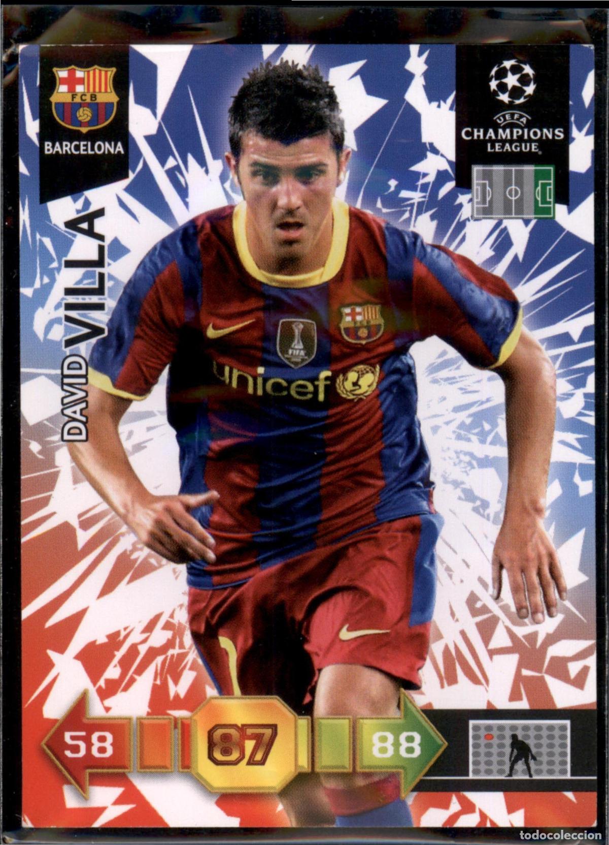 Cromos de F&uacute;tbol: Villa N&ordm; 31 Bar&ccedil;a (Barcelona) UEFA Champions League Adrenalyn XL 2010 2011 Panini 10 11