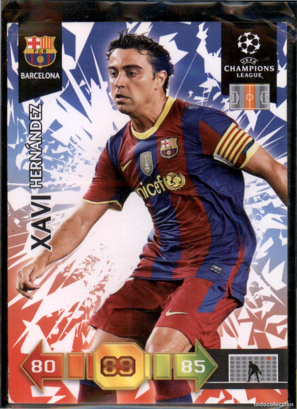 Fu&szlig;ball-Sticker: Xavi N&ordm; 23 Bar&ccedil;a (Barcelona) UEFA Champions League Adrenalyn XL 2010 2011 Panini 10 11
