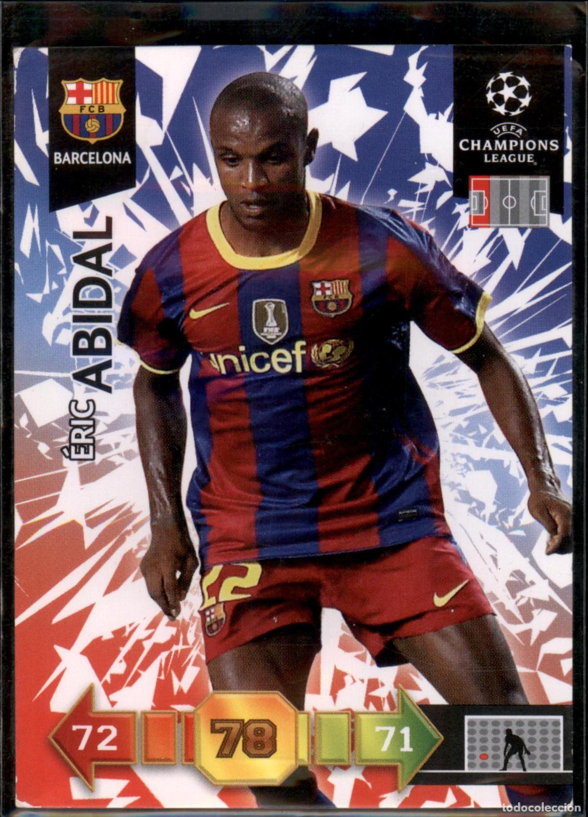 Fu&szlig;ball-Sticker: Abidal N&ordm; 22 Bar&ccedil;a (Barcelona) UEFA Champions League Adrenalyn XL 2010 2011 Panini 10 11