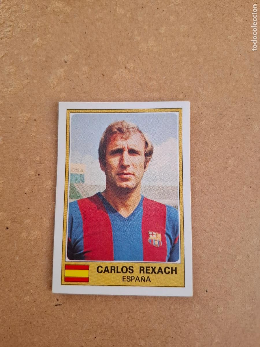 Football Stickers: EURO FOOTBALL 1976 1977 76 77 - 84 REXACH - FC. BARCELONA ( NUNCA PEGADO ) CP10