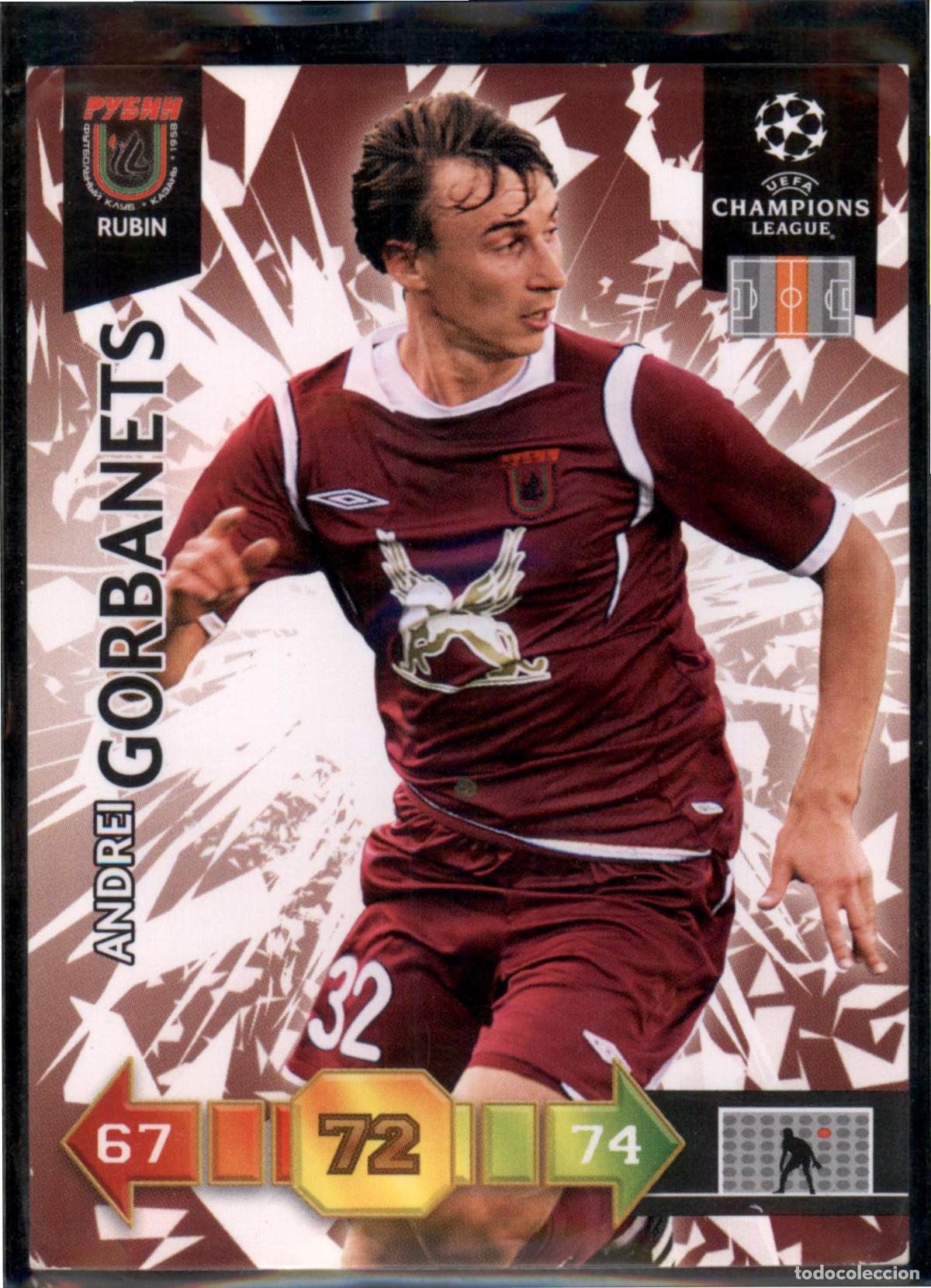 Cromos de Futebol: Gorbanets N&ordm; 277 FC Rubin Kazan UEFA Champions League Adrenalyn XL 2010 2011 Panini 10 11