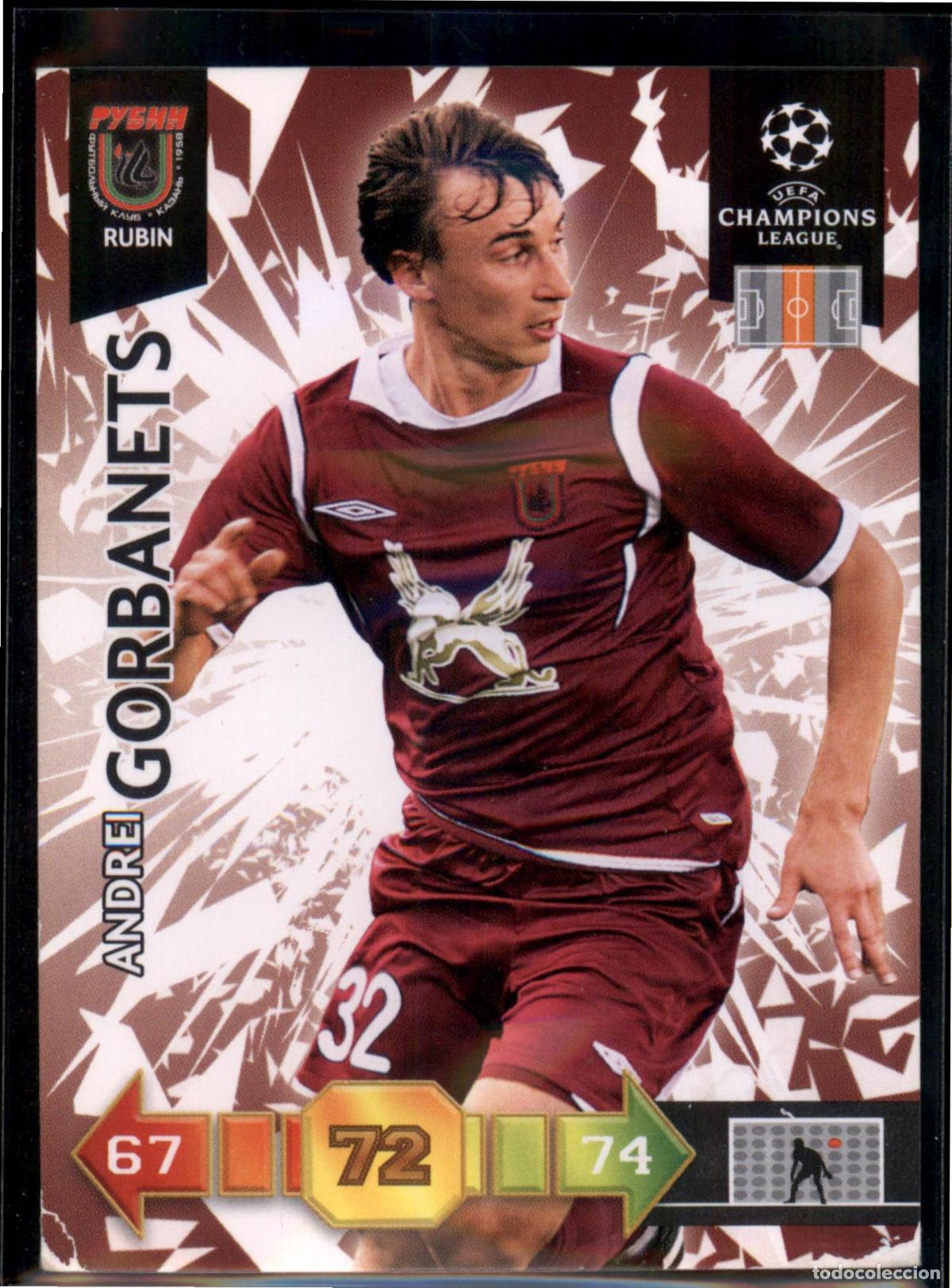 Cartes &agrave; collectionner de Football: Gorbanets N&ordm; 277 FC Rubin Kazan UEFA Champions League Adrenalyn XL 2010 2011 Panini 10 11