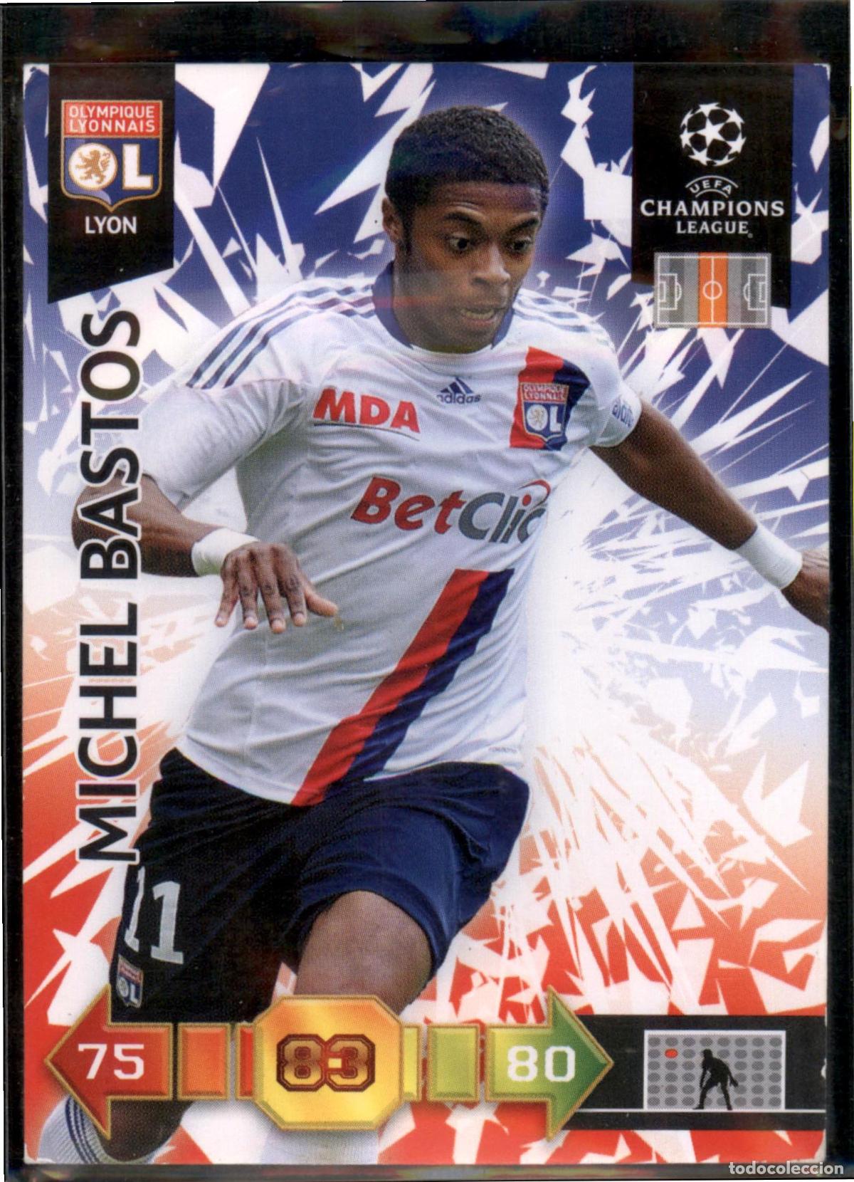 Cromos de F&uacute;tbol: Michel Bastos N&ordm; 145 Olympique Lyon UEFA Champions League Adrenalyn XL 2010 2011 Panini 10 11