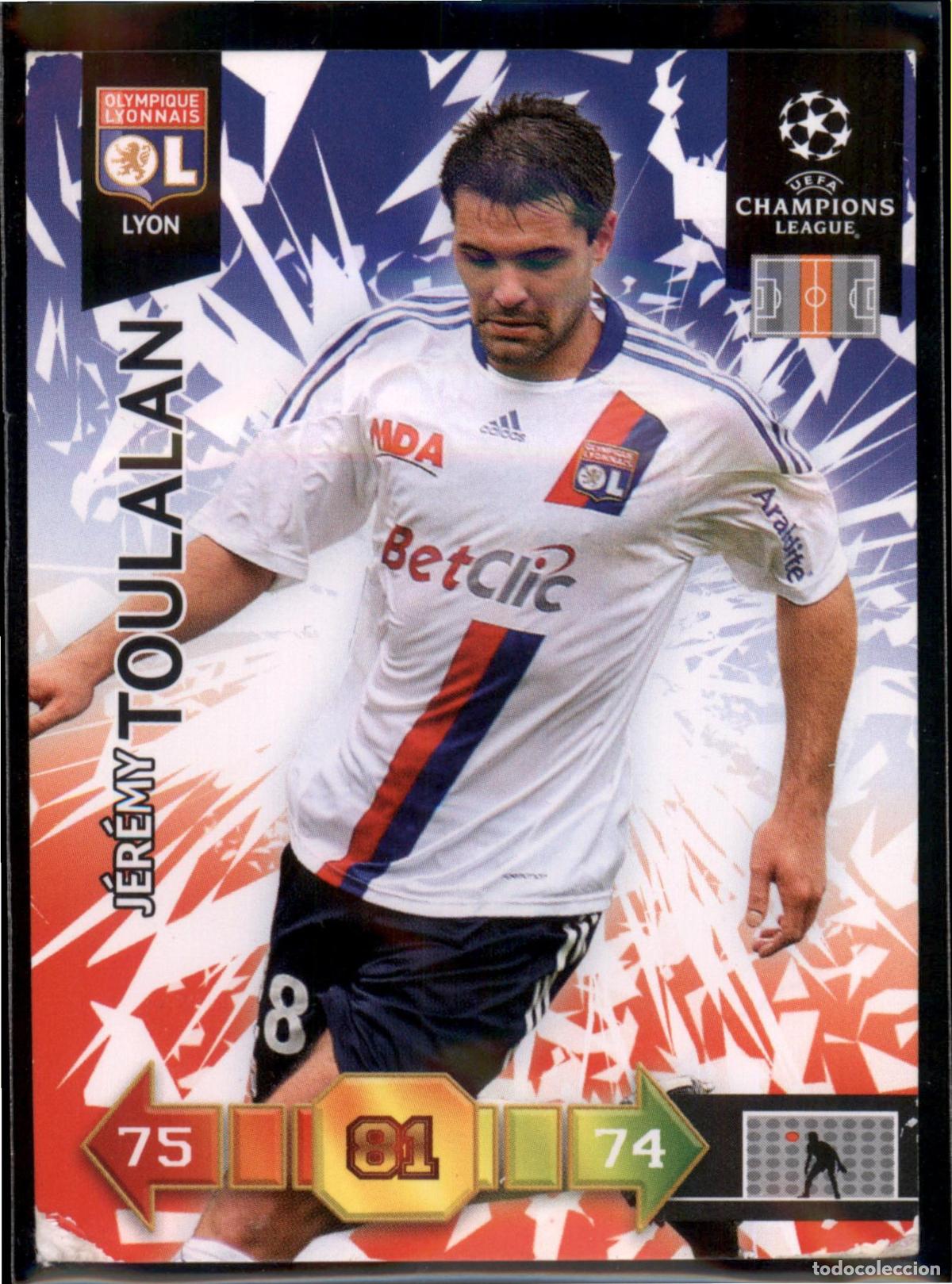 Football Stickers: Toulalan N&ordm; 143 Olympique Lyon UEFA Champions League Adrenalyn XL 2010 2011 Panini 10 11