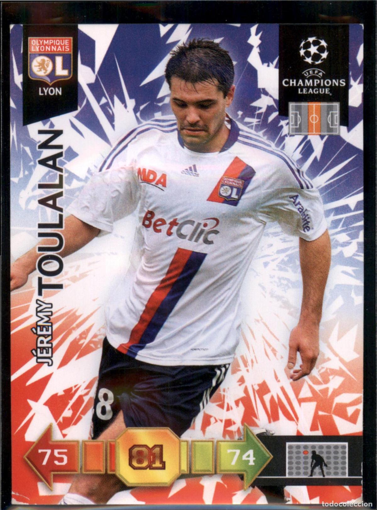 Football Stickers: Toulalan N&ordm; 143 Olympique Lyon UEFA Champions League Adrenalyn XL 2010 2011 Panini 10 11