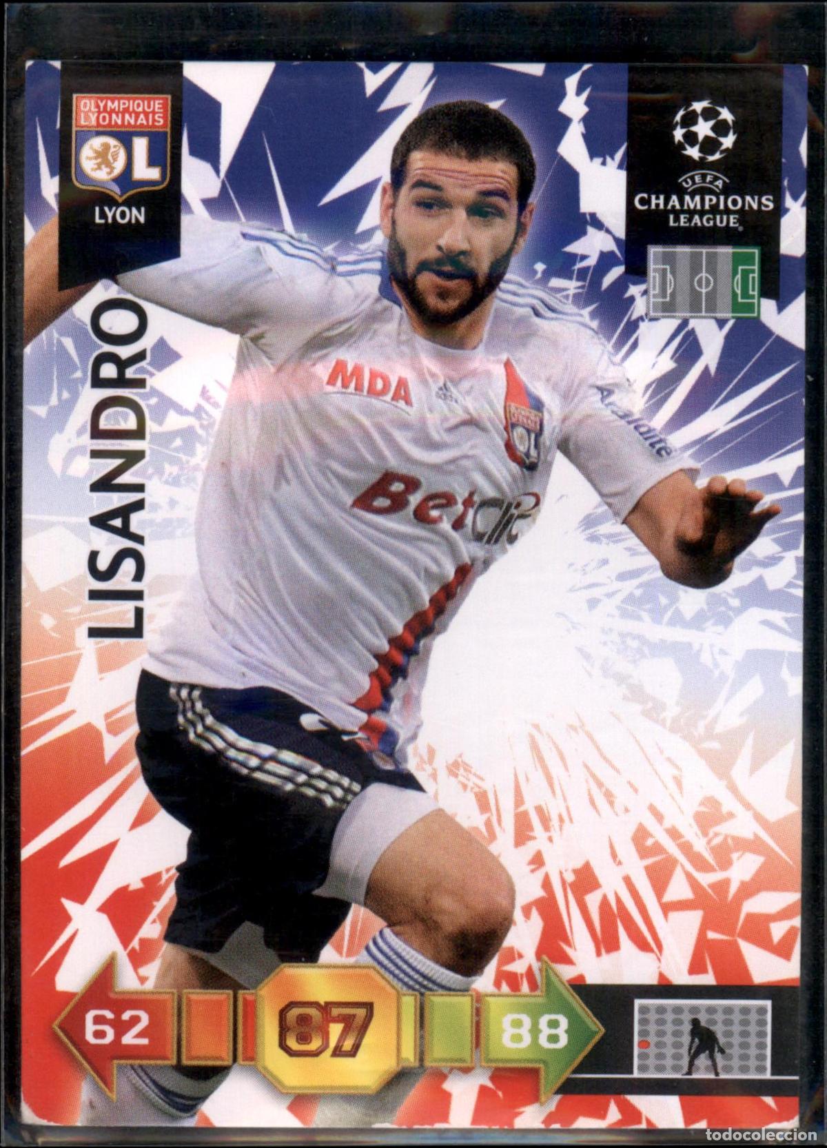 Football Stickers: Lisandro N&ordm; 149 Olympique Lyon UEFA Champions League Adrenalyn XL 2010 2011 Panini 10 11