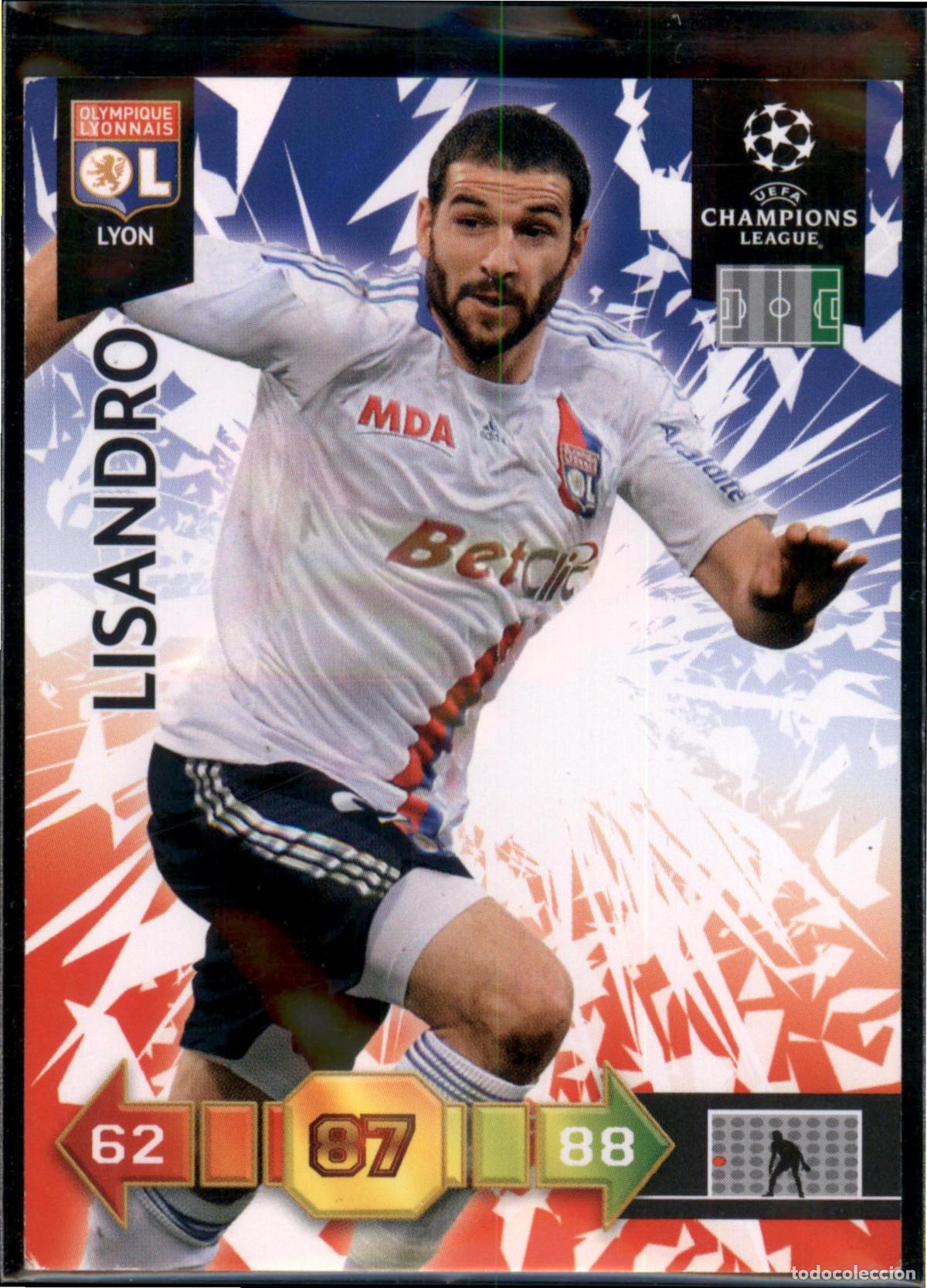 Cartes &agrave; collectionner de Football: Lisandro N&ordm; 149 Olympique Lyon UEFA Champions League Adrenalyn XL 2010 2011 Panini 10 11
