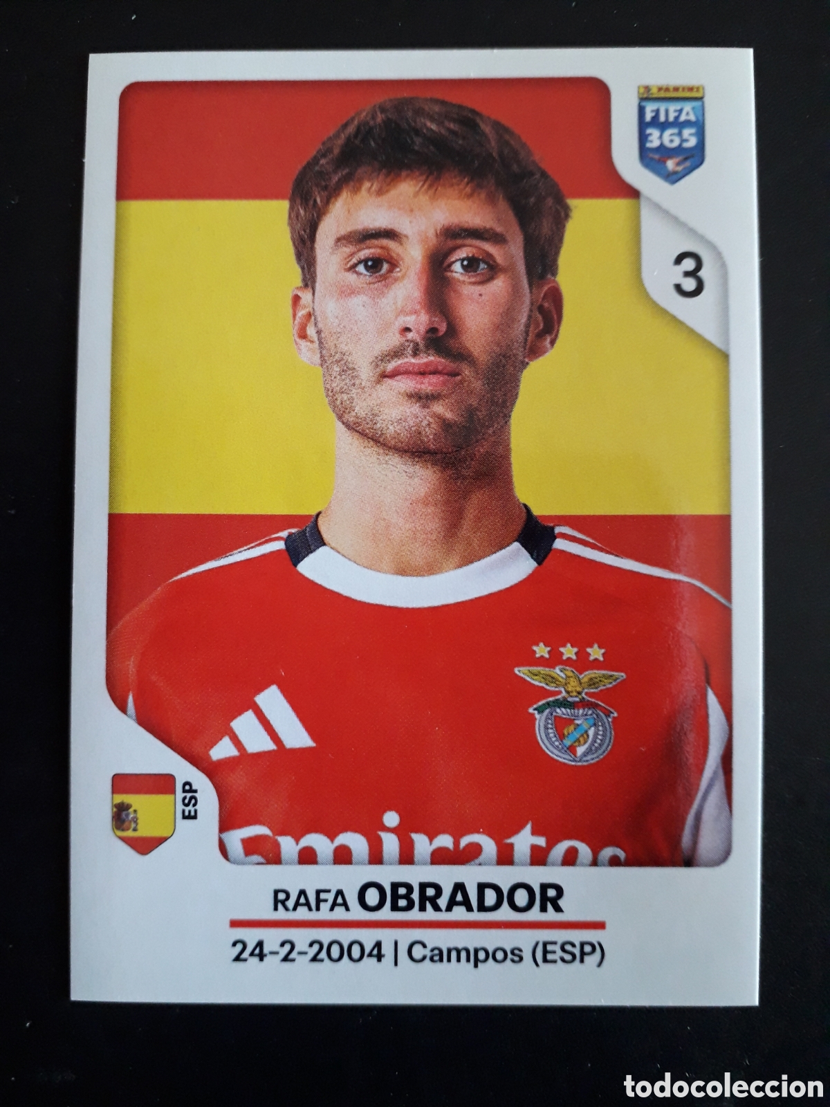 Cartes &agrave; collectionner de Football: RAFA OBRADOR BENFICA, N&deg; 374 FIFA 365 PANINI STICKER 2026 PEDIDO M&Iacute;NIMO 3&euro;