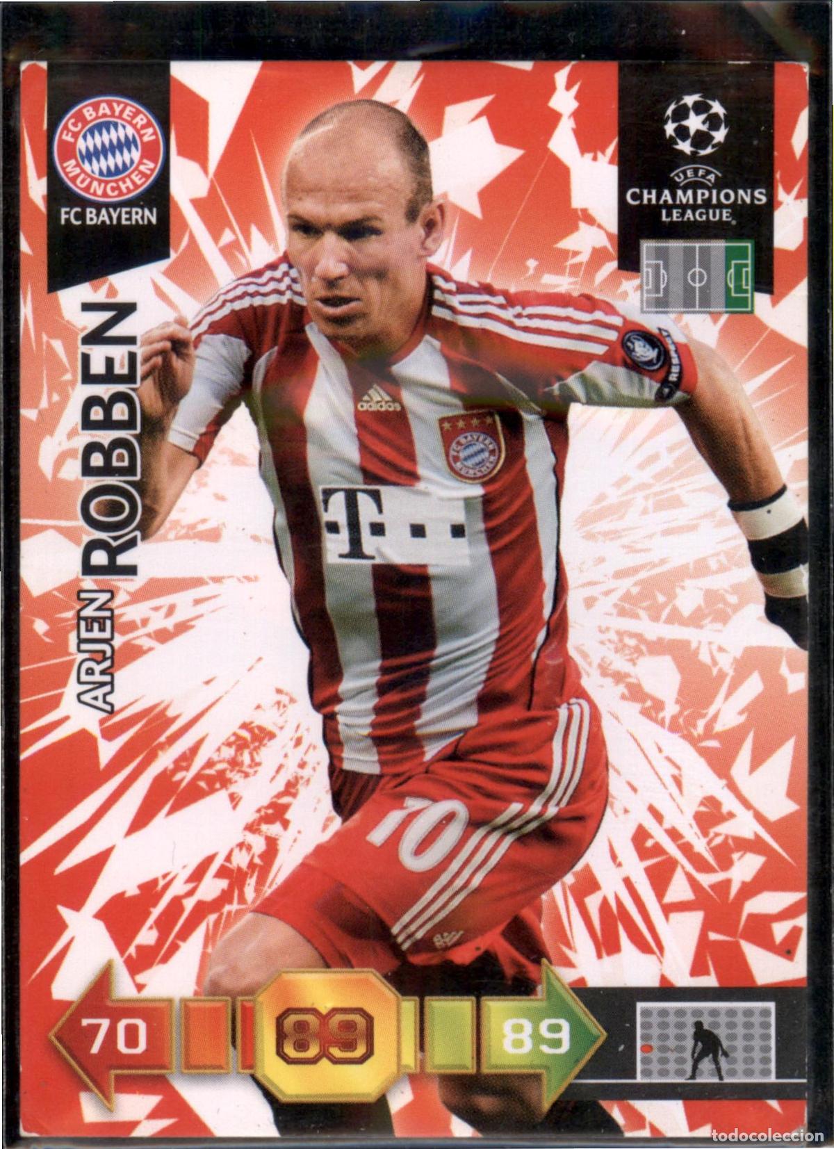Cromos de F&uacute;tbol: Robben N&ordm; 48 FC Bayern Munchen UEFA Champions League Adrenalyn XL 2010 2011 Panini 10 11