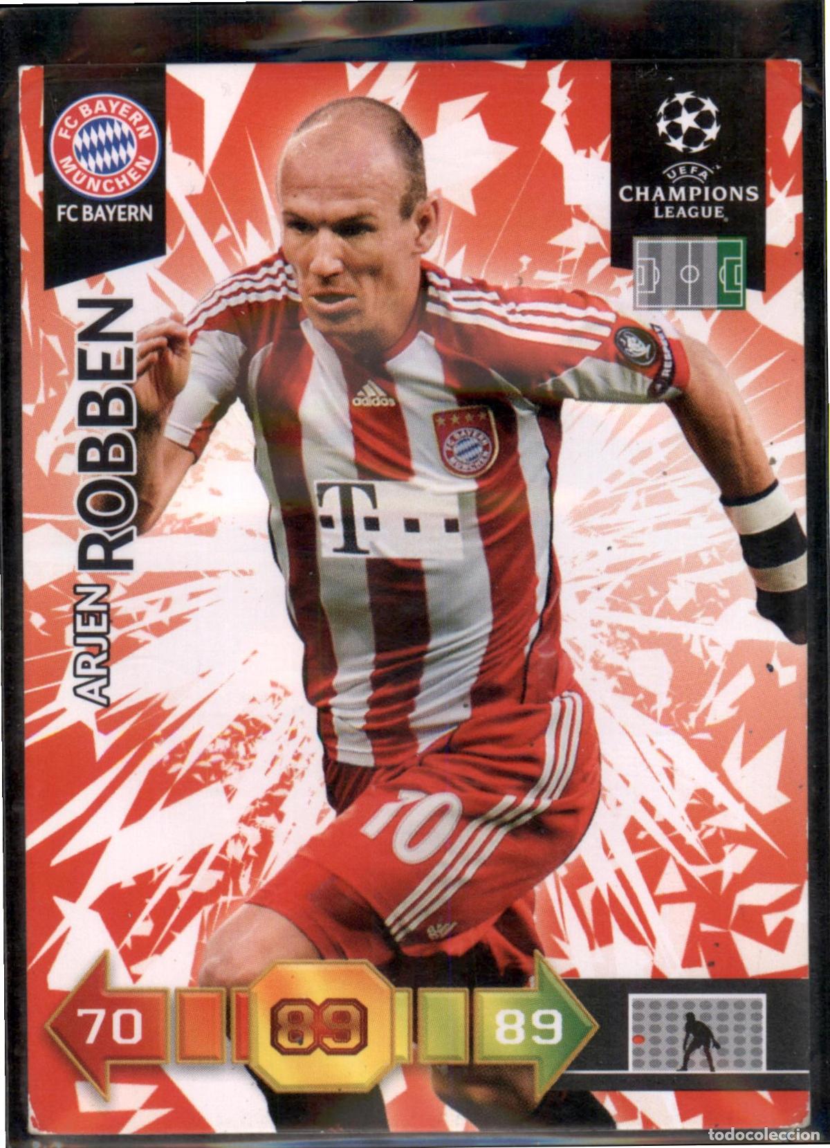 Cromos de F&uacute;tbol: Robben N&ordm; 48 FC Bayern Munchen UEFA Champions League Adrenalyn XL 2010 2011 Panini 10 11