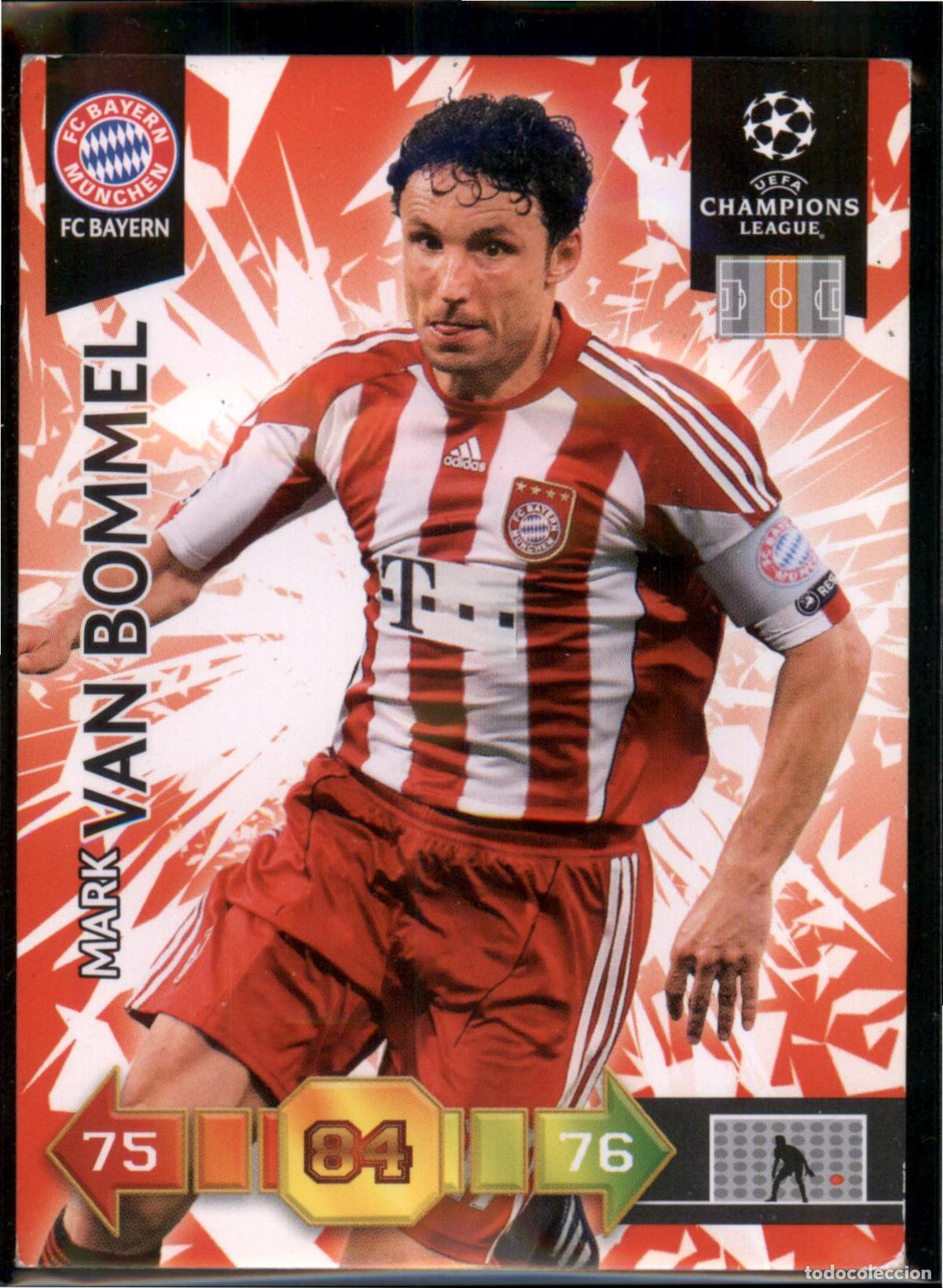 Cromos de F&uacute;tbol: Van Bommel N&ordm; 44 FC Bayern Munchen UEFA Champions League Adrenalyn XL 2010 2011 Panini 10 11