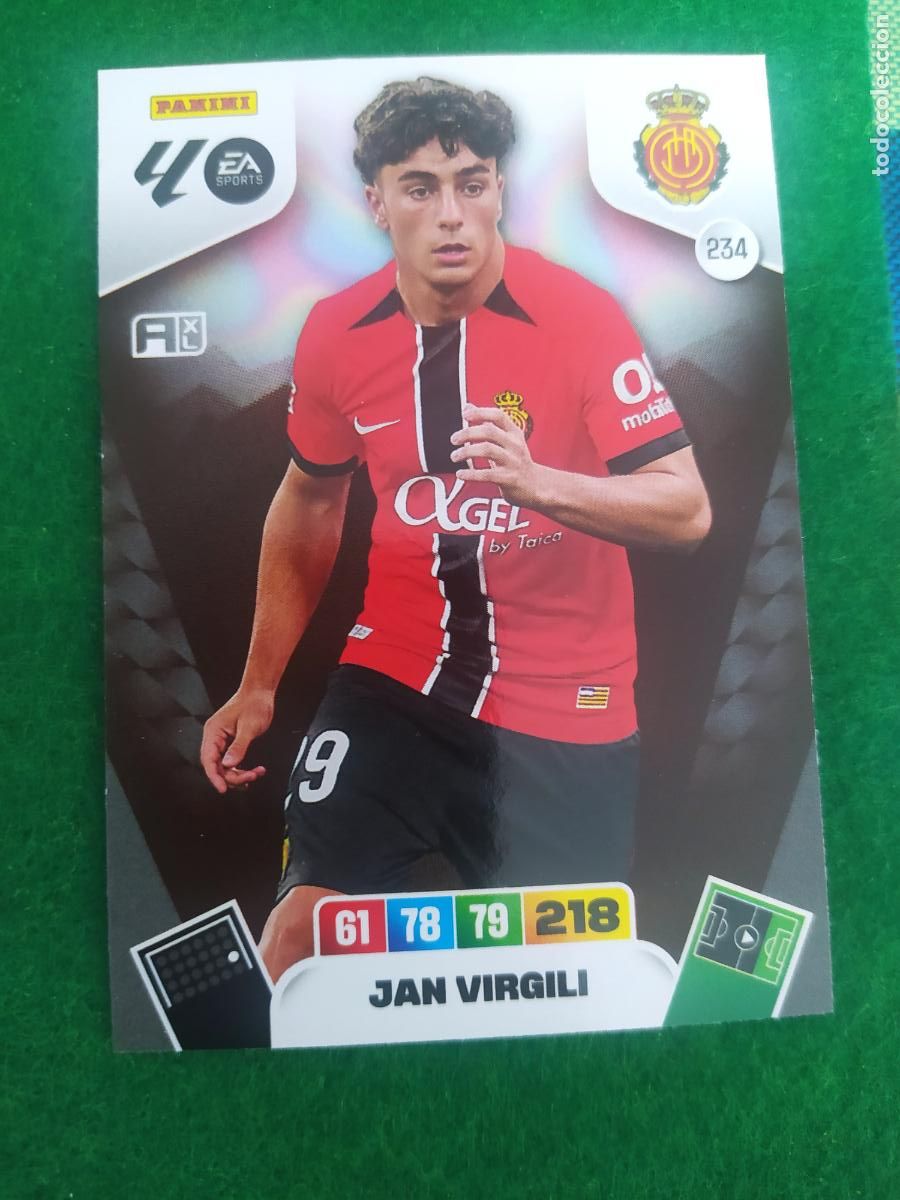 Cromos de F&uacute;tbol: adrenalyn xl 2025 2026 codigo sin activar mallorca n&ordm; 234 jan virgili