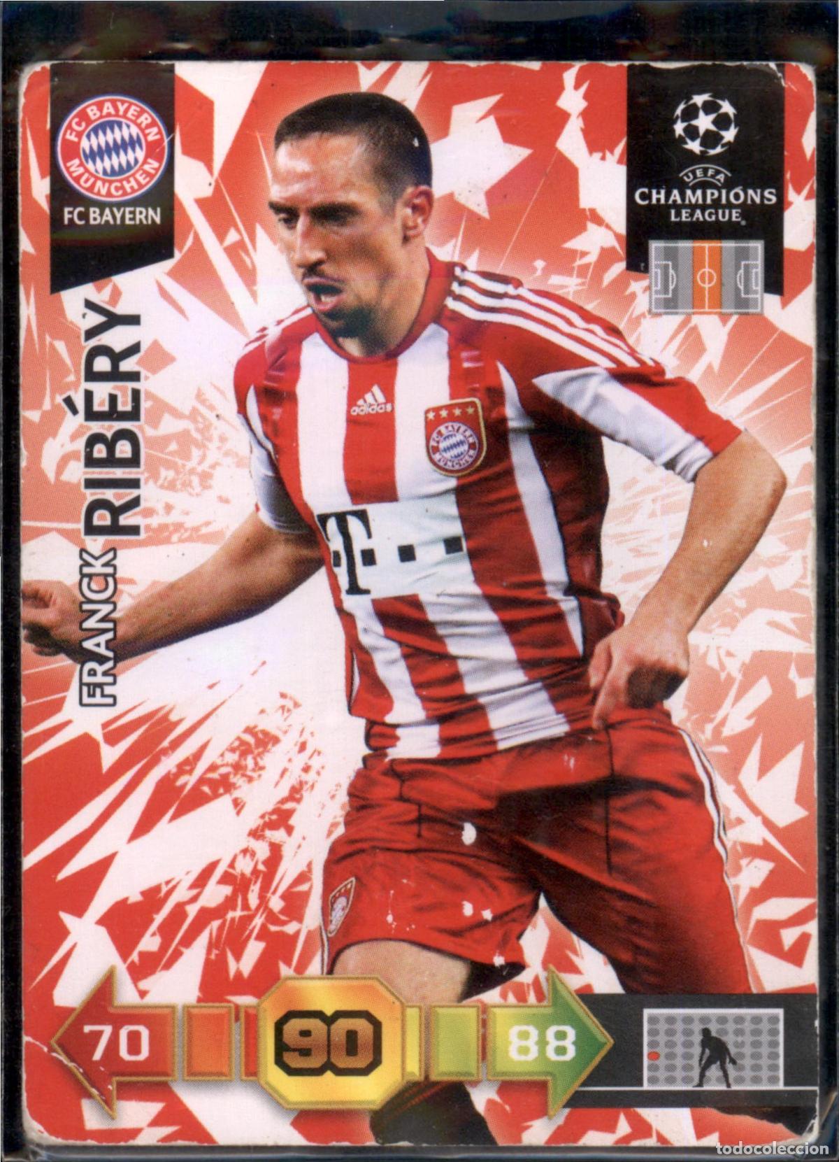 Cromos de F&uacute;tbol: Rib&eacute;ry N&ordm; 46 FC Bayern Munchen UEFA Champions League Adrenalyn XL 2010 2011 Panini 10 11