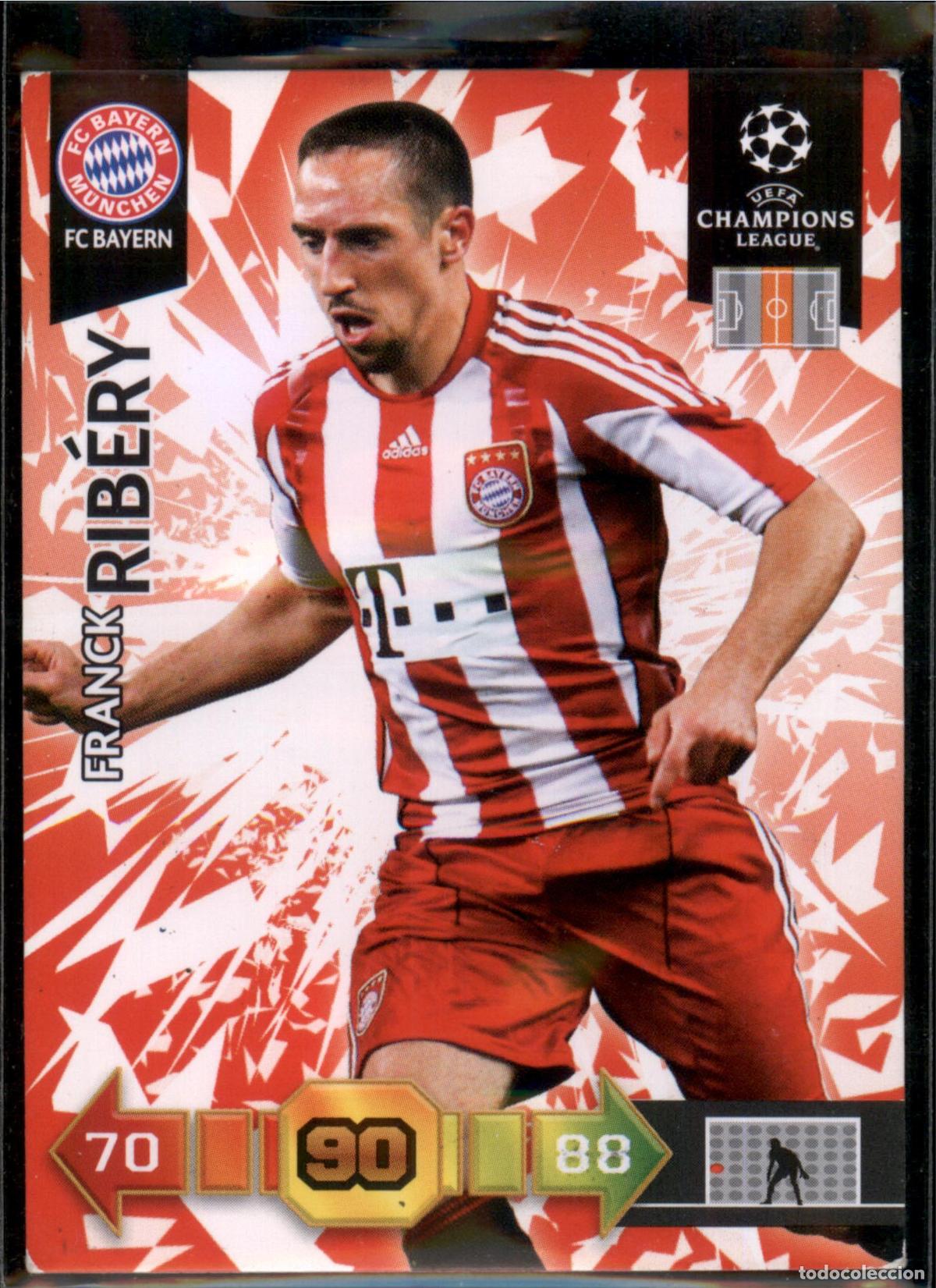 Fu&szlig;ball-Sticker: Rib&eacute;ry N&ordm; 46 FC Bayern Munchen UEFA Champions League Adrenalyn XL 2010 2011 Panini 10 11