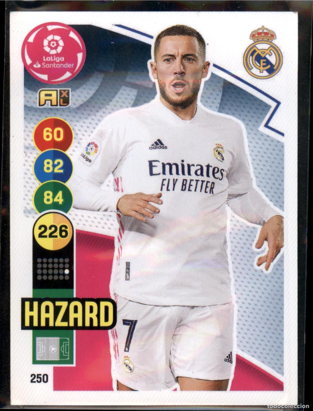 Cartes &agrave; collectionner de Football: Hazard N&ordm; 250 Real Madrid LaLiga Santander Adrenalyn XL 2020 2021 Panini 20 21