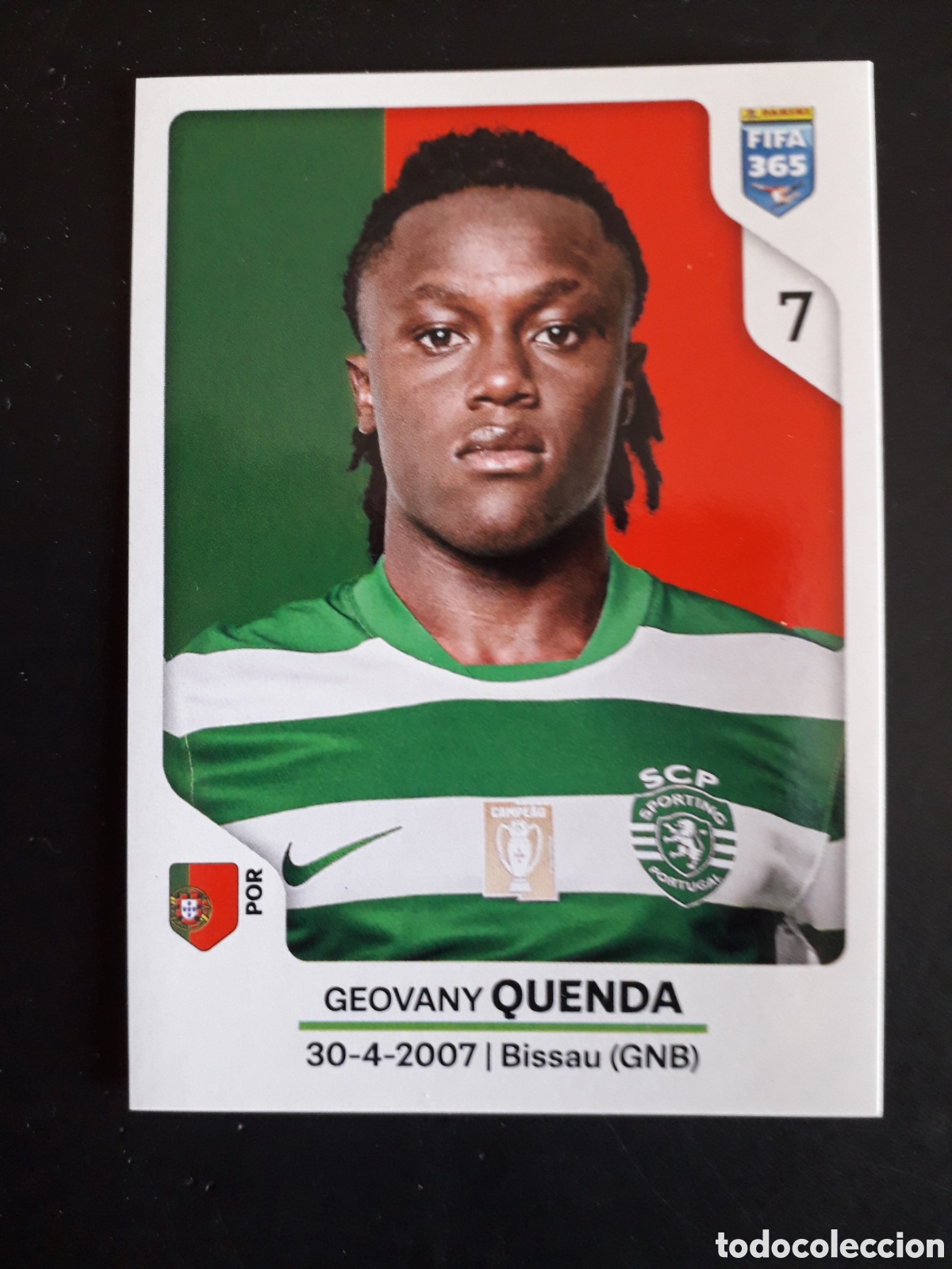 Cromos de F&uacute;tbol: QUENDA SPORTING DE PORTUGAL, N&deg; 420 FIFA 365 PANINI STICKER 2026 PEDIDO M&Iacute;NIMO 3&euro;