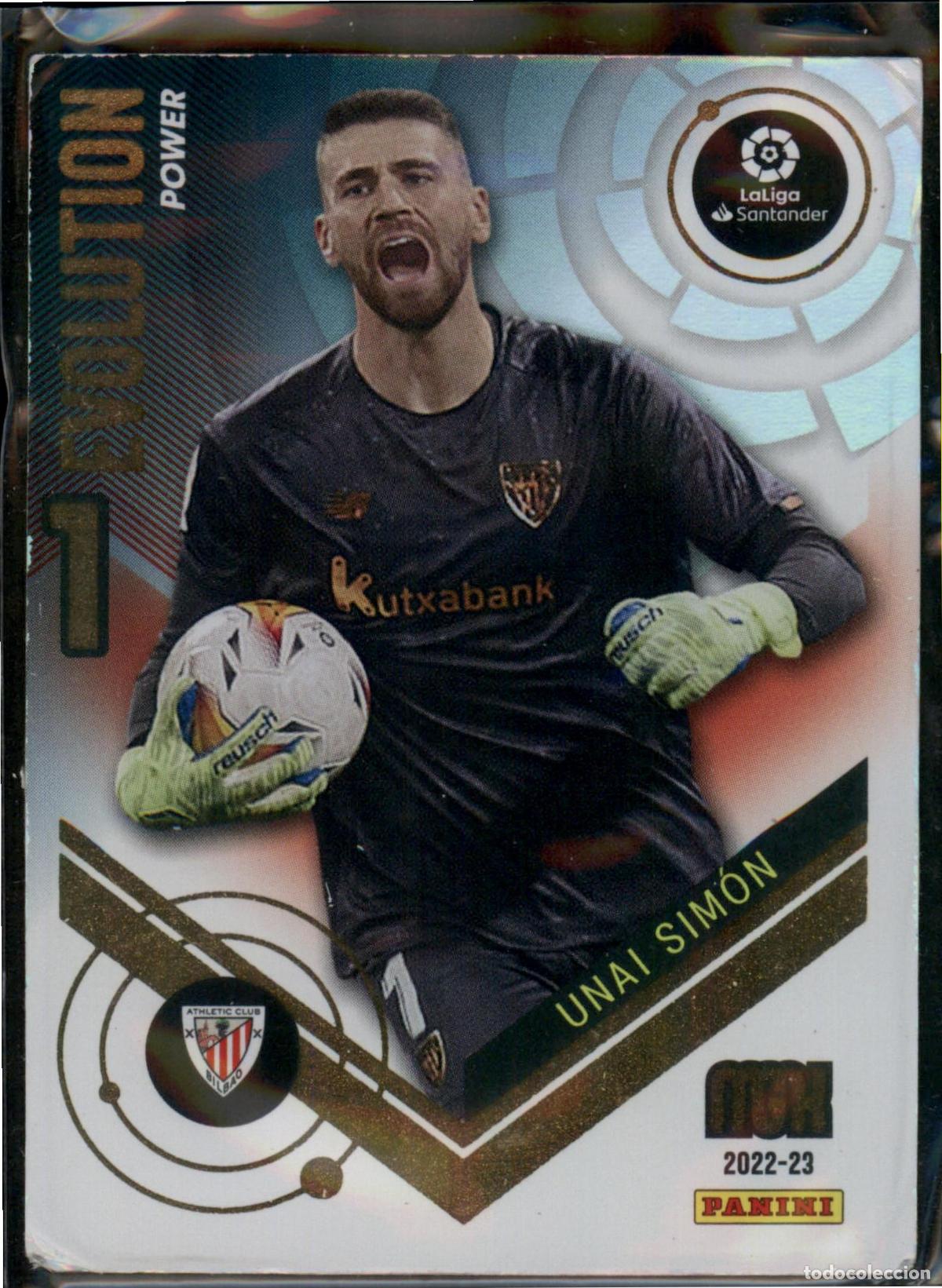 Football Stickers: Unai Sim&oacute;n Evolution Power N&ordm; P402 Athletic Club LaLiga Santander Megacracks 2022 2023 Panini 22 23