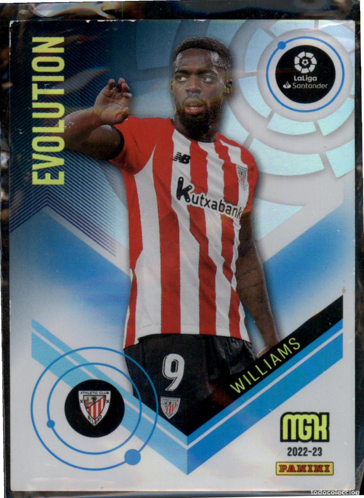 Football Stickers: Williams Evolution N&ordm; 404 Athletic Club LaLiga Santander Megacracks 2022 2023 Panini 22 23