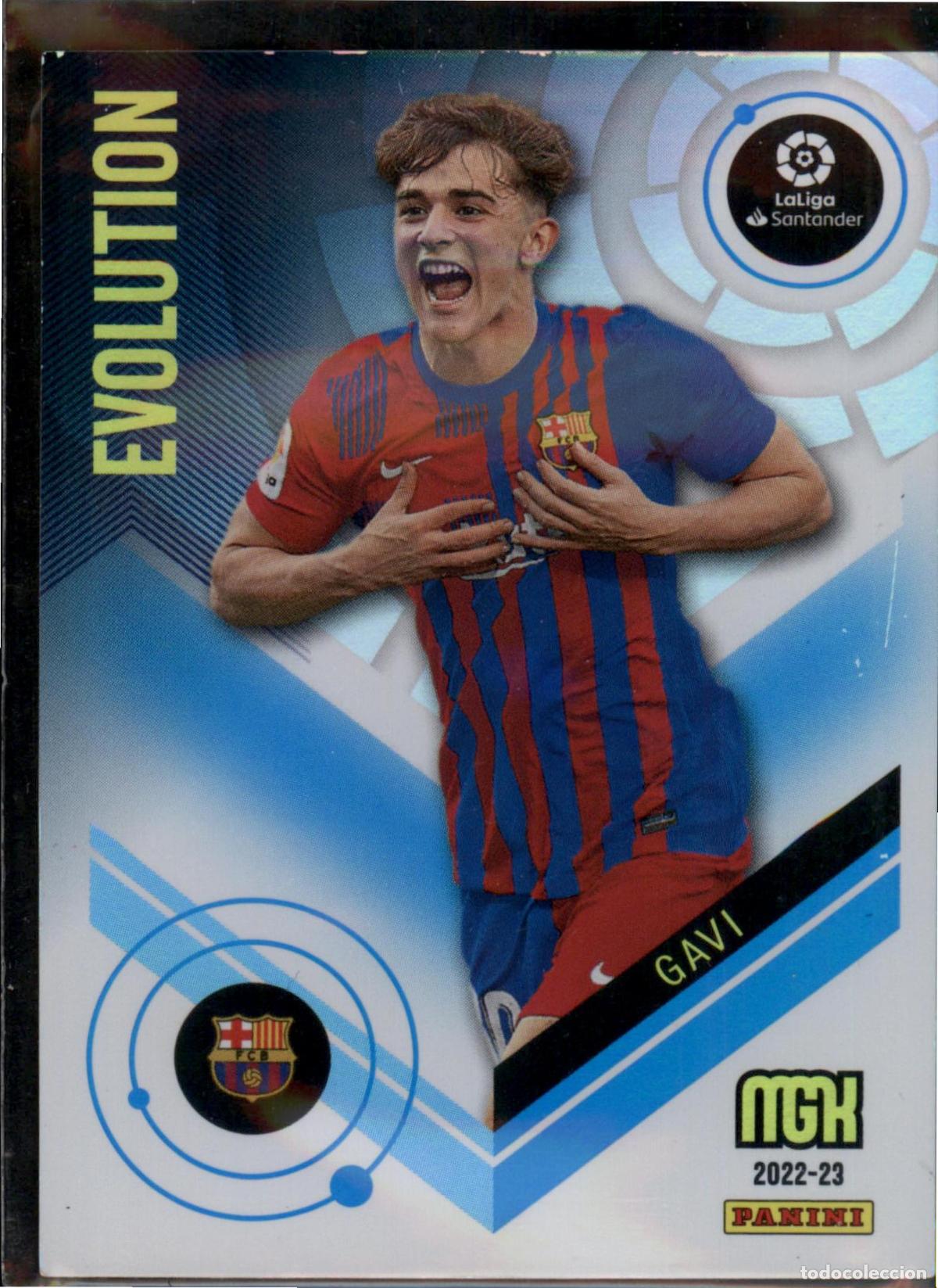Cartes &agrave; collectionner de Football: Gavi Evolution N&ordm; 386 Bar&ccedil;a (Barcelona) LaLiga Santander Megacracks 2022 2023 Panini 22 23