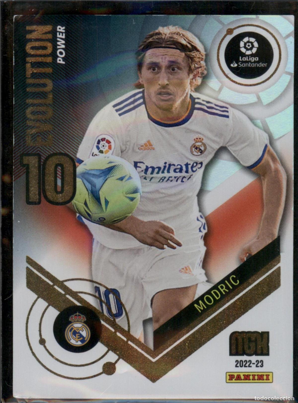 Football Stickers: Modric Evolution Power N&ordm; P395 Real Madrid LaLiga Santander Megacracks 2022 2023 Panini 22 23