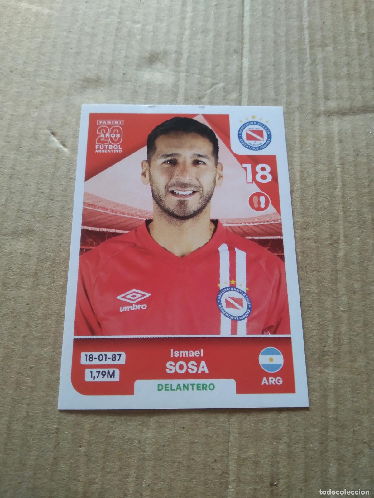 Cromos de F&uacute;tbol: ARJ 15 ISMAEL SOSA ARGENTINOS JUNIORS CROMO FUTBOL ARGENTINO PANINI LIGA ARGENTINA 2025